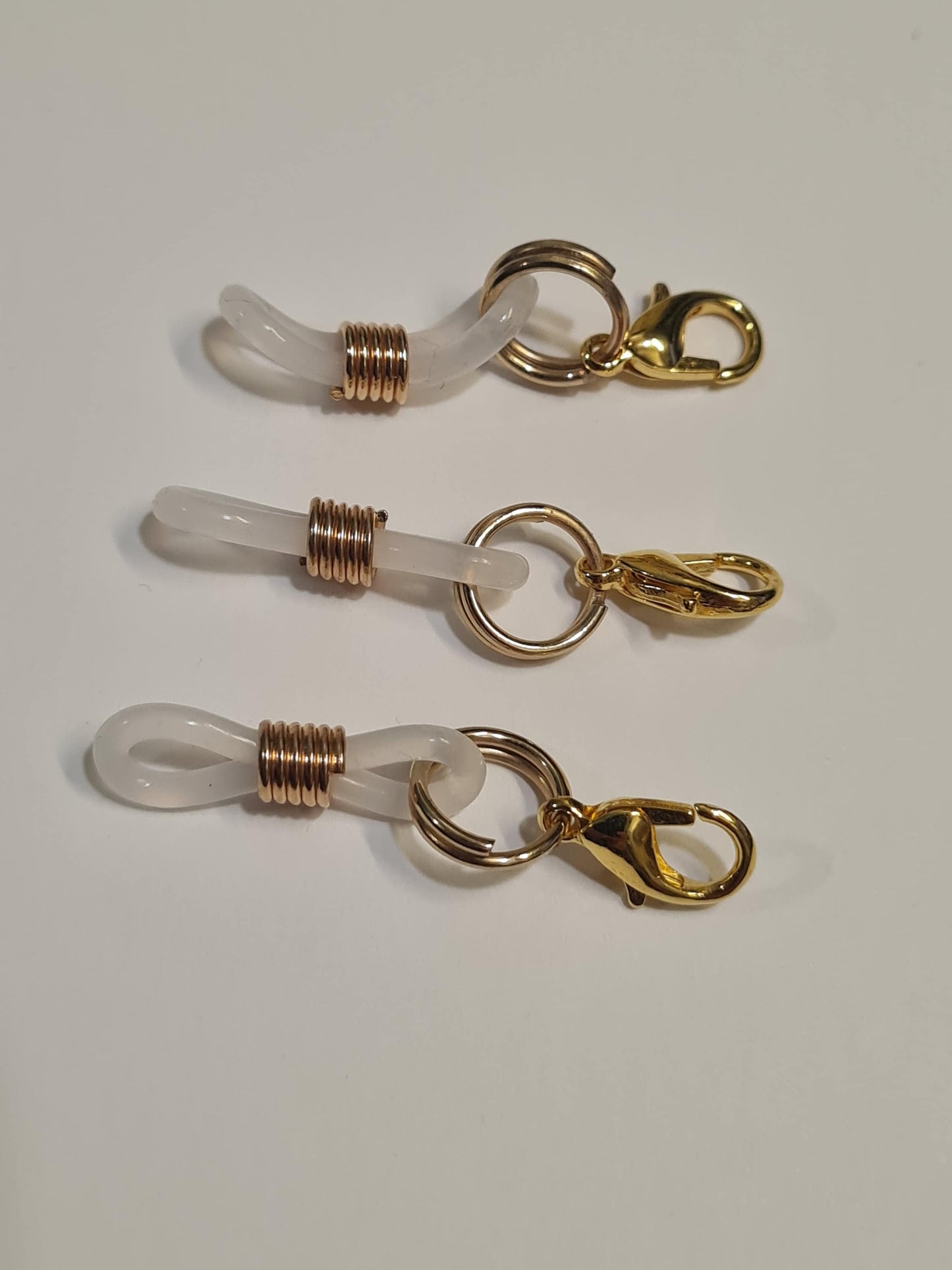 Never Lose Your Pen ~ Set of 3 Clear Silicon Pen Holder ~ Glasses Holder ~ ID Badge Reel Charm ~ Custom Made Charms