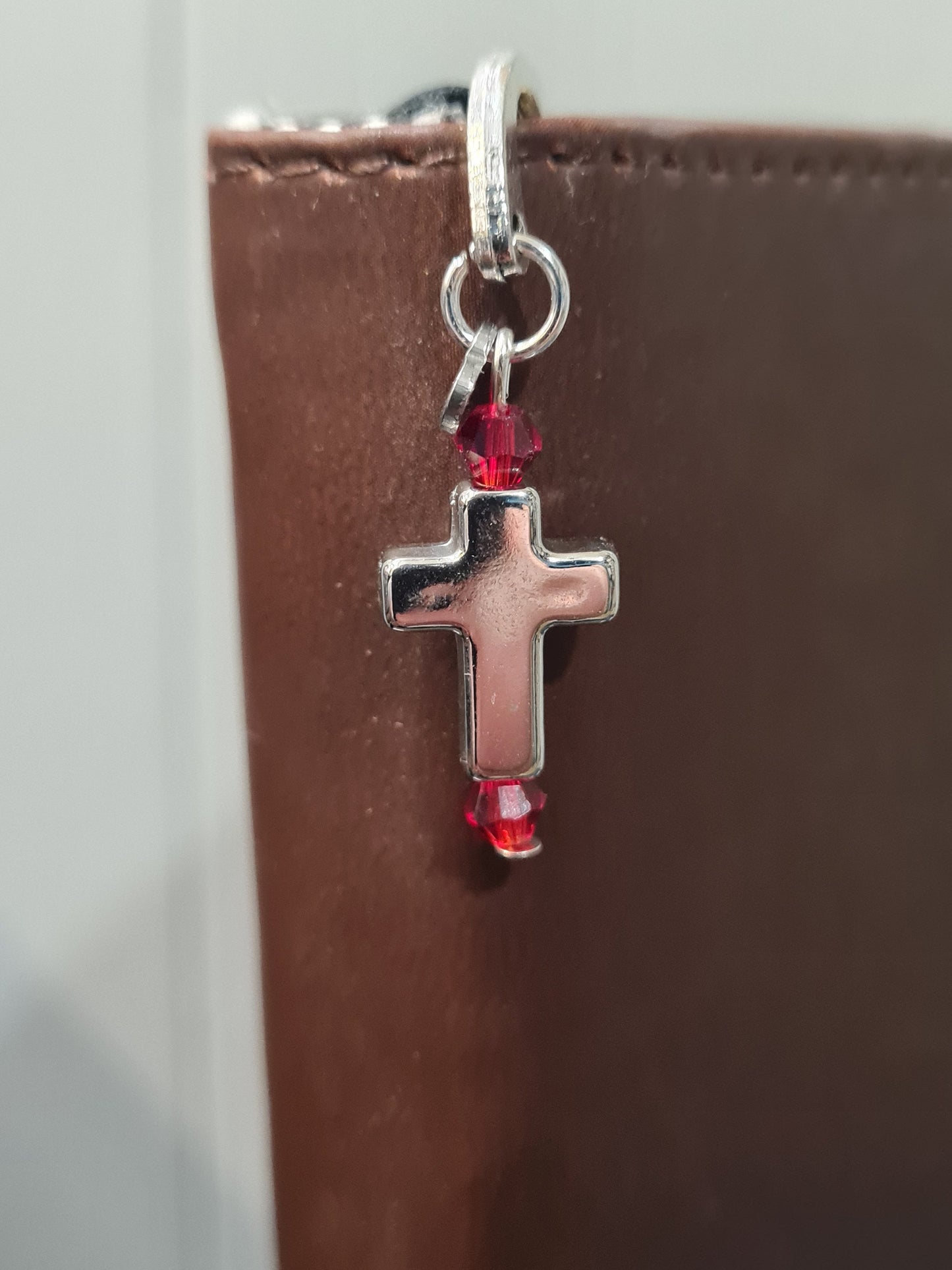 Cross Charm Bible Bookmark ~ Bookmark ~ Christian Bookmark