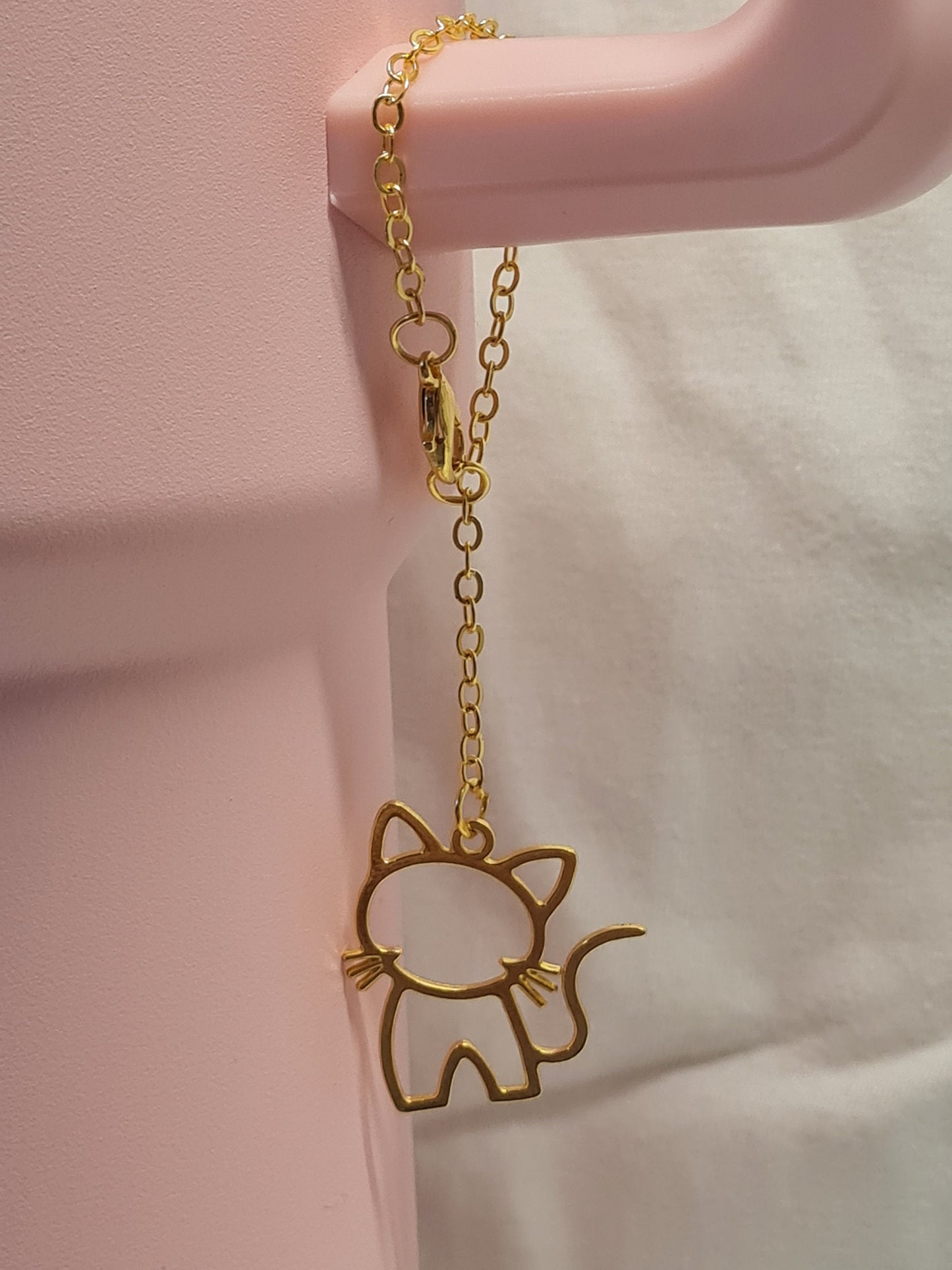 Cat Silhouette Tumbler Charm ~ Stanley Cup Charm ~ Custom Made Charms ~ Cup Accessory