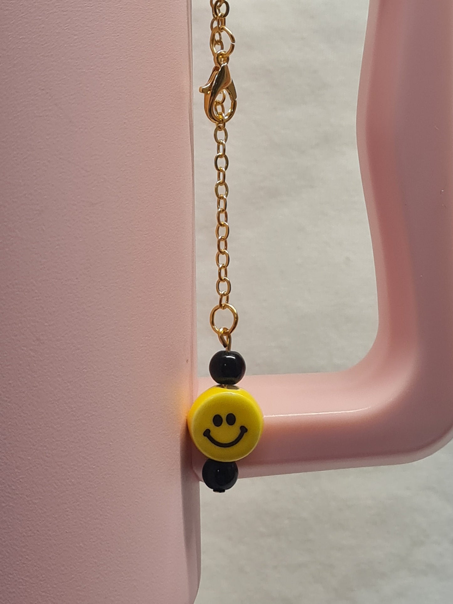 Smiley Face Tumbler Charm ~ Stanley Cup Charm ~ Custom Made Charms ~ Cup Accessory