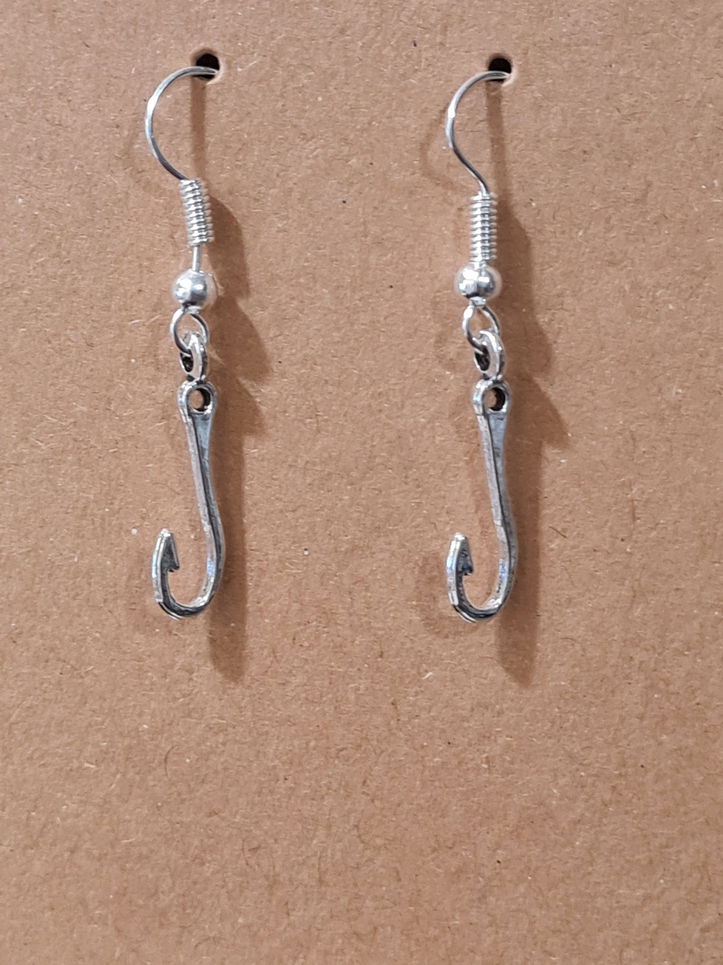 Fishing Hook Earrings ~ Stainless Fish Hook Posts ~ I'd Rather Be Fishin'