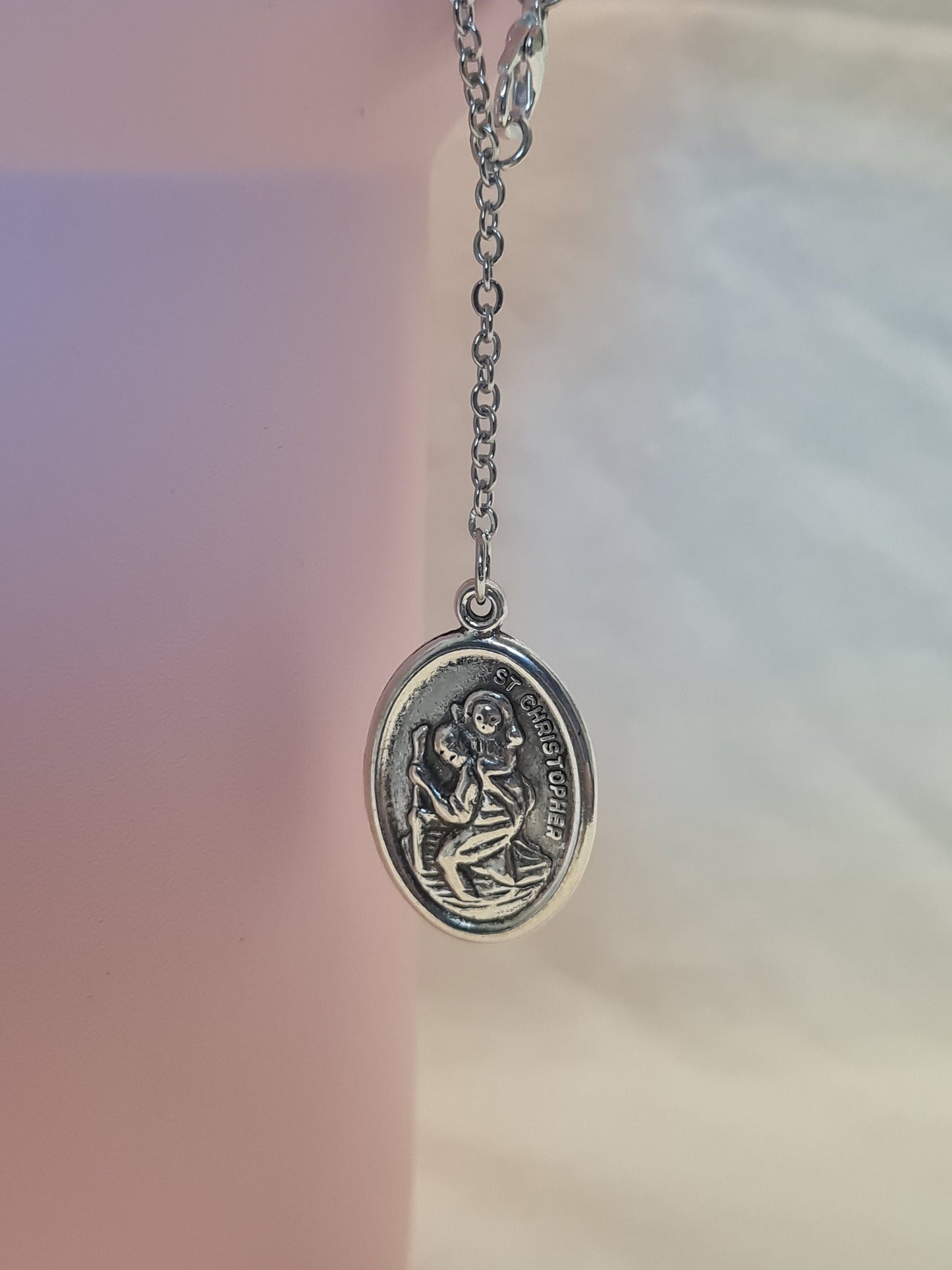 St. Christopher Tumbler Charm ~ Stanley Cup Charm ~ Custom Made Charms ~ Catholic Charm ~ Saint Christopher ~ Cup Accessory