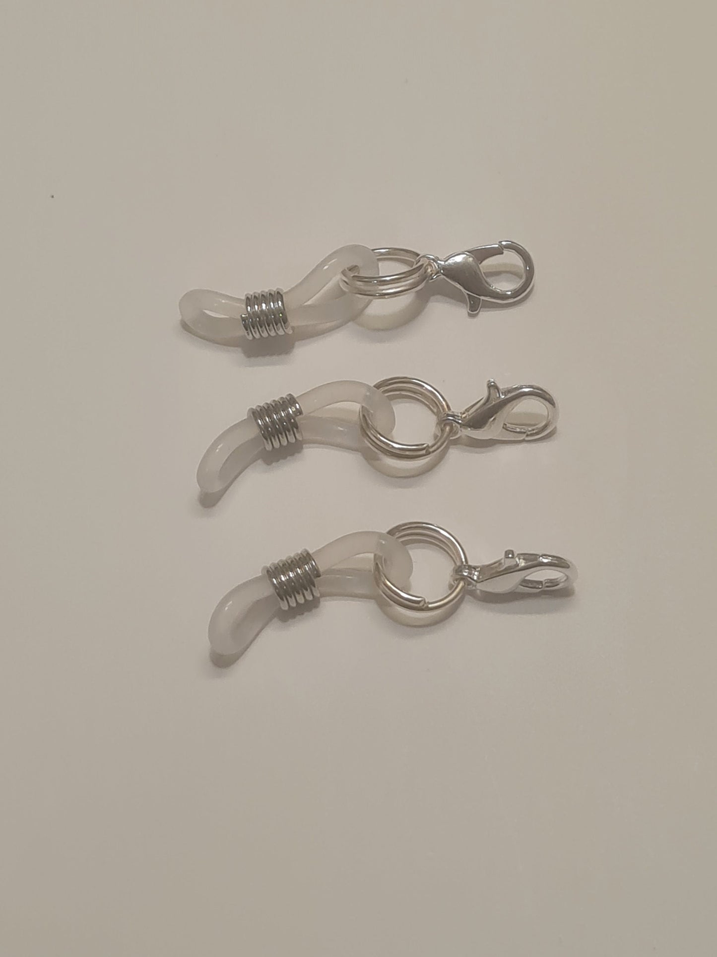 Never Lose Your Pen ~ Set of 3 Clear Silicon Pen Holder ~ Glasses Holder ~ ID Badge Reel Charm ~ Custom Made Charms