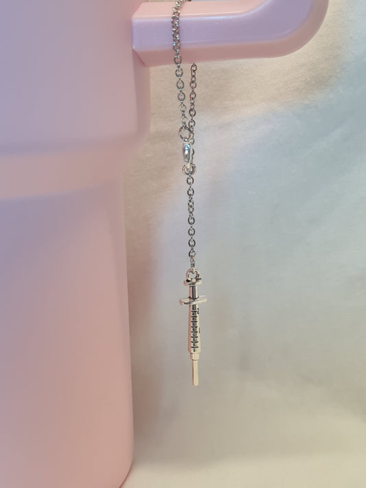 Hypodermic Needle Tumbler Charm ~ Stanley Cup Charm ~ Custom Made Charms ~ Cup Charm ~ Cup Handle Charm ~ Cup Accessory