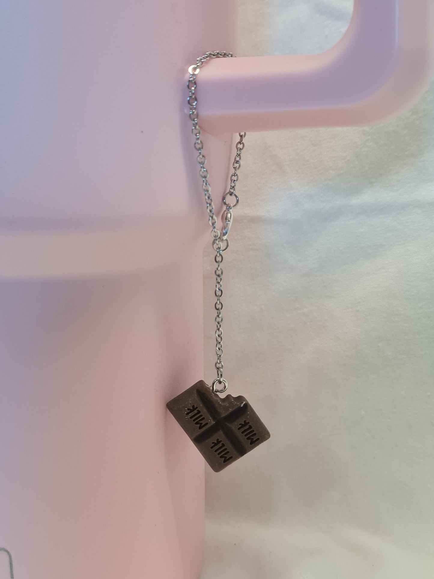 Chocolate Bar Tumbler Charm ~ Stanley Cup Charm ~ Custom Made Charms  ~ Cup Charm ~ Cup Handle Charm ~ Cup Accessory