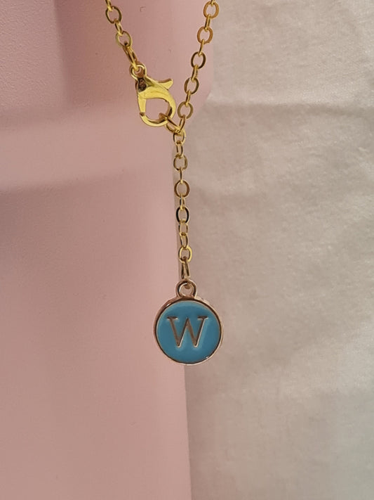 Blue Initial Tumbler Charm ~ Stanley Cup Charm ~ Custom Made Charms ~ Handle Charm ~ Initial Charm ~ Cup Accessory