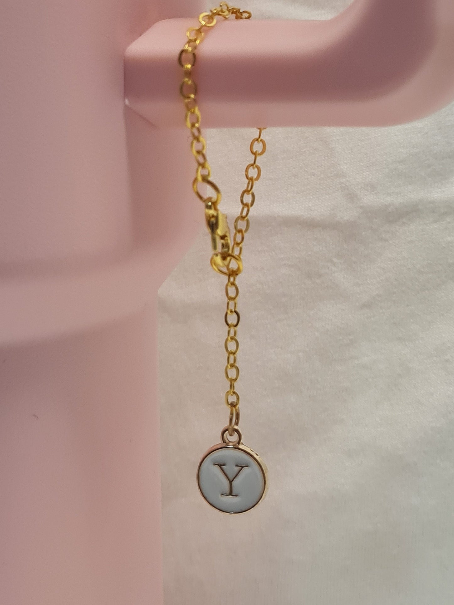 White Initial Tumbler Charm ~ Stanley Cup Charm ~ Custom Made Charms ~ Handle Charm ~ Initial Charm ~ Cup Accessory