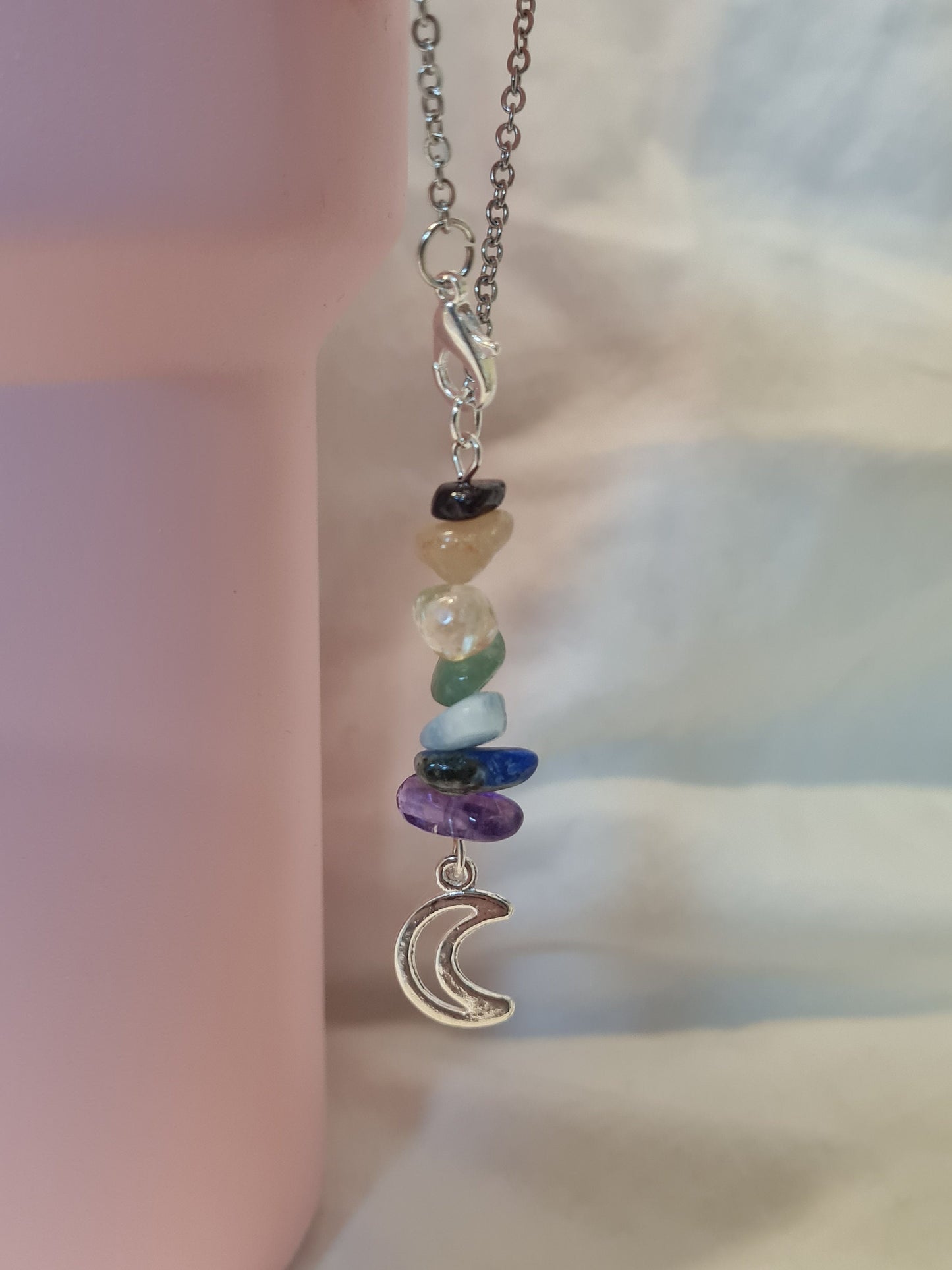 Chakra Tumbler Charm ~ Stanley Cup Charm ~ Custom Made Charms  ~ Handle Charm ~ Cup Handle Charm ~ Cup Accessory ~ Natural Stone