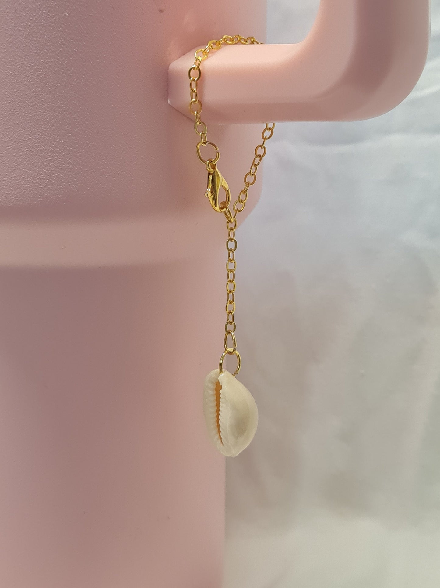 Conch Shell Tumbler Charm ~ Stanley Cup Charm ~ Custom Made Charms ~ Shell Tumbler Charm ~ Cup Accessory