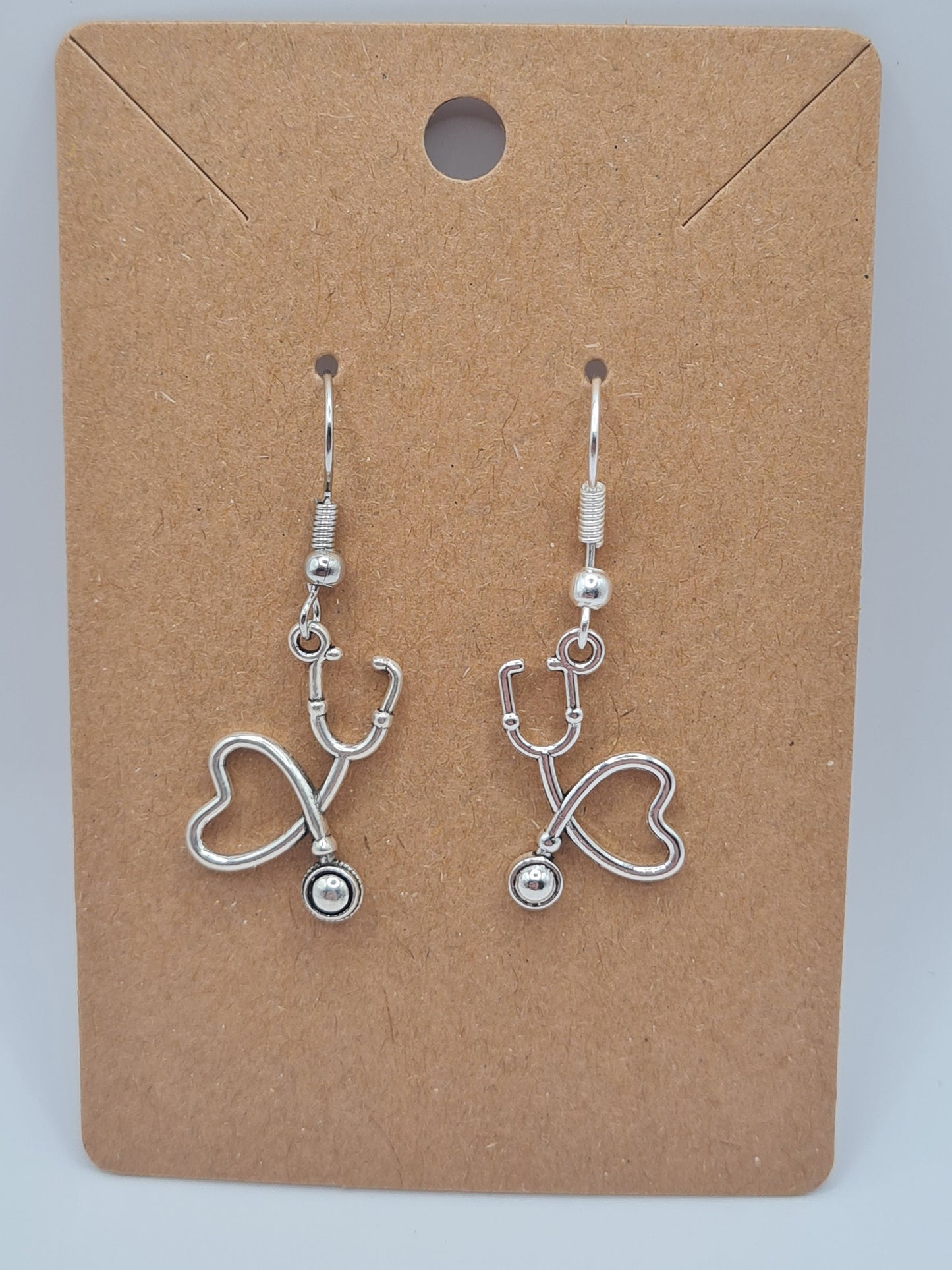 Stethoscope Earrings ~ Stainless Fish Hook Posts ~ Doctor ~ Nurse ~ RN Earrings