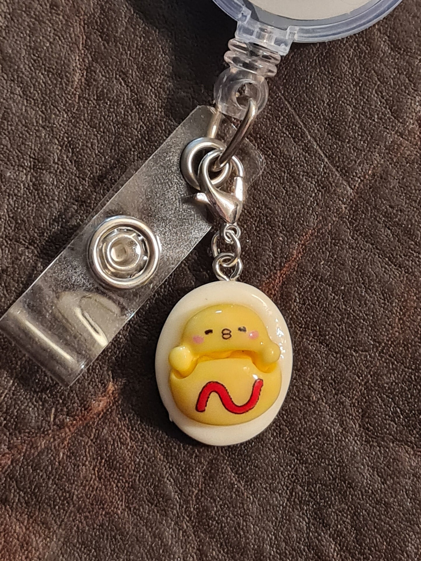 Easter Chicks ~ ID Badge Reel Charm ~ Custom Made Charms ~ Easter Eggs ~ Badge Buddy ~ Badge Accessories