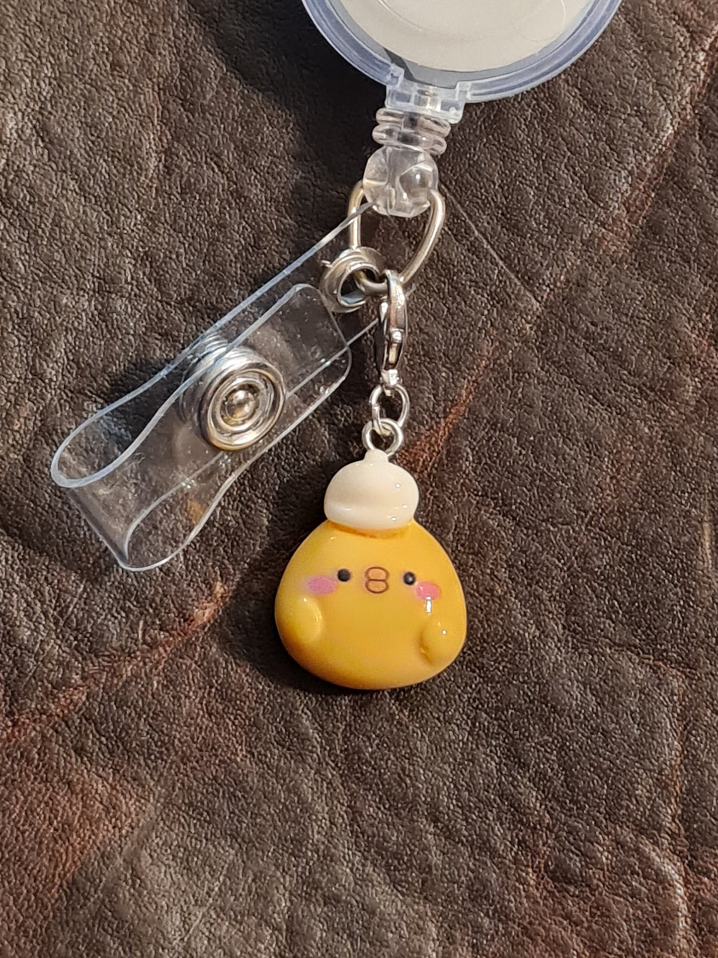 Easter Chicks ~ ID Badge Reel Charm ~ Custom Made Charms ~ Easter Eggs ~ Badge Buddy ~ Badge Accessories