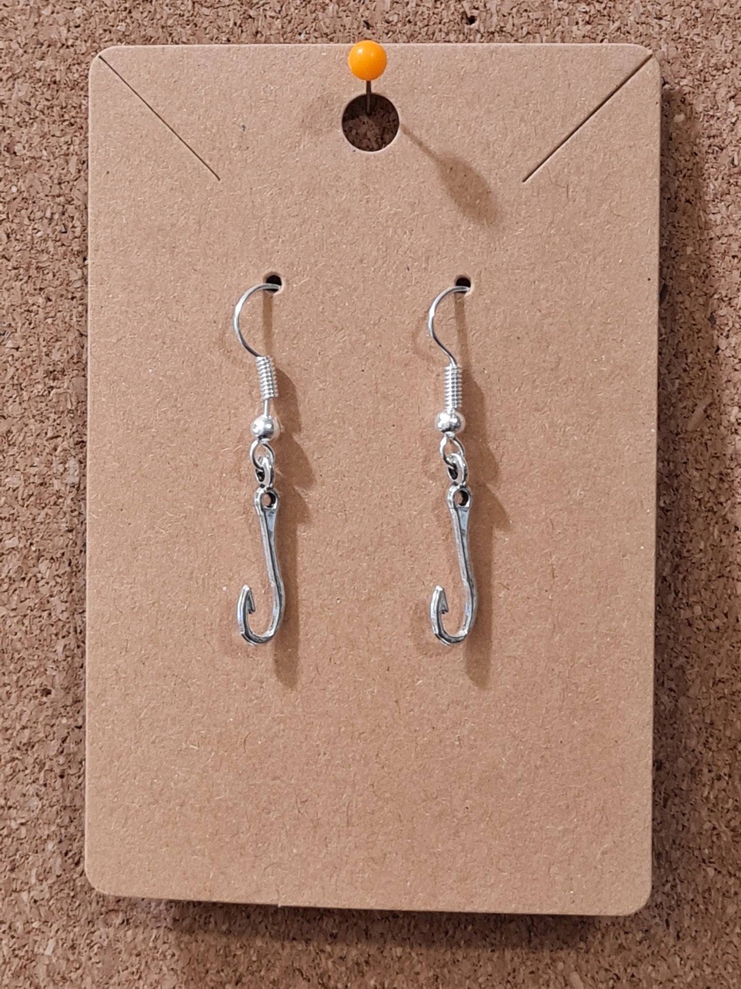 Fishing Hook Earrings ~ Stainless Fish Hook Posts ~ I'd Rather Be Fishin'
