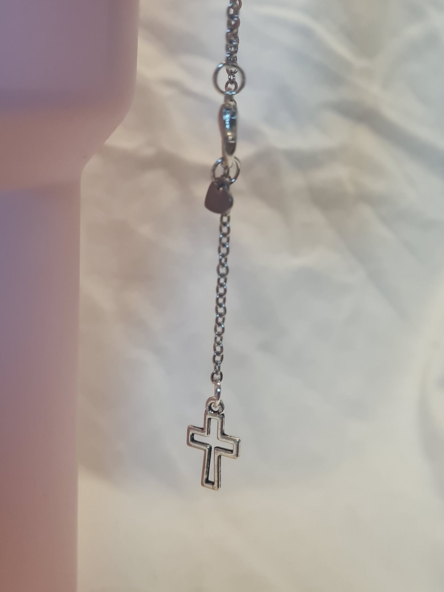 Cross Tumbler Charm ~ Stanley Cup Charm ~ Custom Made Charms ~ Christian Cup Charm ~ Cup Handle Charm ~ Cup Accessory