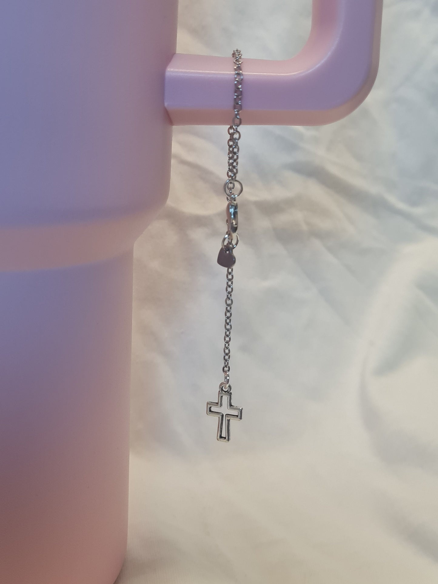 Cross Tumbler Charm ~ Stanley Cup Charm ~ Custom Made Charms ~ Christian Cup Charm ~ Cup Handle Charm ~ Cup Accessory
