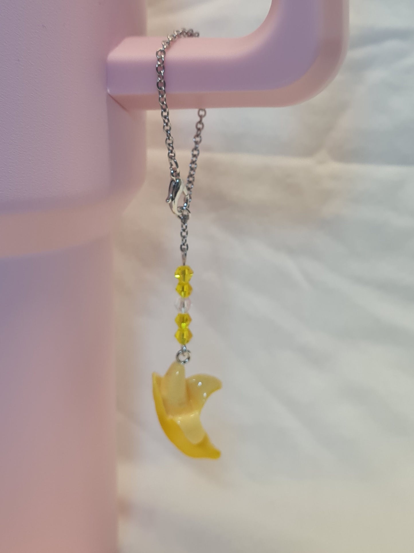 Banana Tumbler Charm ~ Stanley Cup Charm ~ Custom Made Charms ~ Go Bananas ~ Handle Charm ~ Cup Handle Charm ~ Cup Accessory