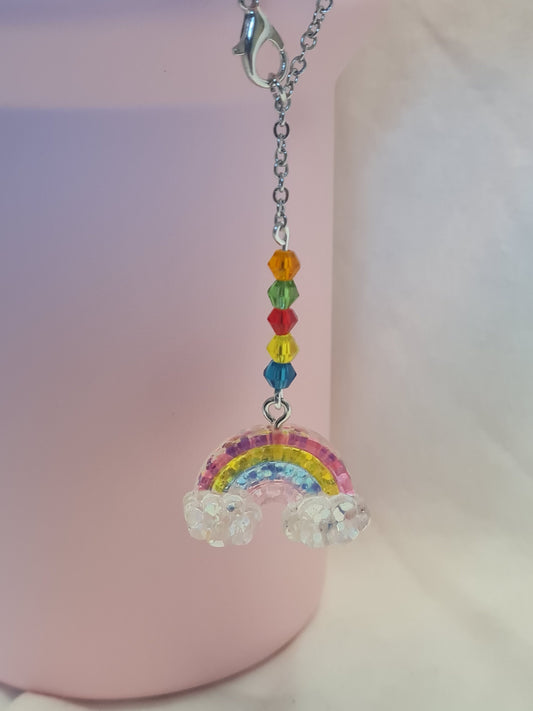Rainbow Tumbler Charm ~ Stanley Cup Charm ~ Custom Made Charms ~ Cup Handle Charm ~ Cup Accessory
