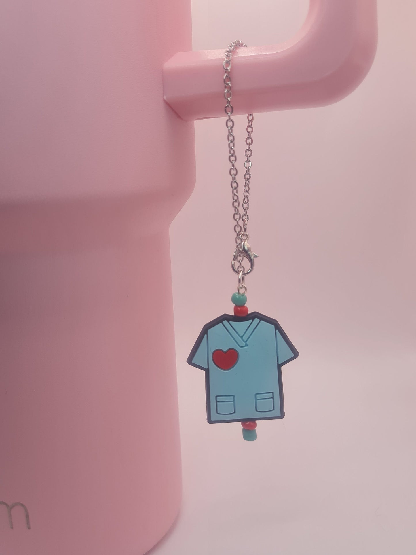 Nurses Scrubs Tumbler Charm ~ Stanley Cup Charm ~ Custom Made Charms ~ Handle Charm ~ Cup Handle Charm ~ Nurse Charm ~ Medical Scrubs