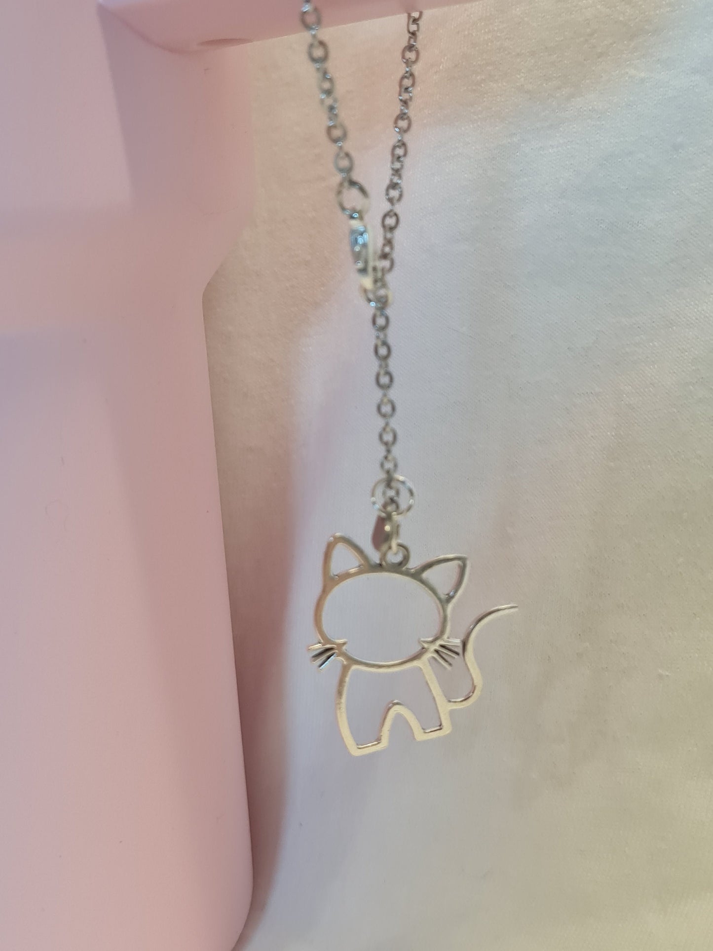 Silver Cat Silhouette Tumbler Charm ~ Stanley Cup Charm ~ Custom Made Charms ~ Cup Charm ~ Cup Handle Charm ~ Cup Accessory