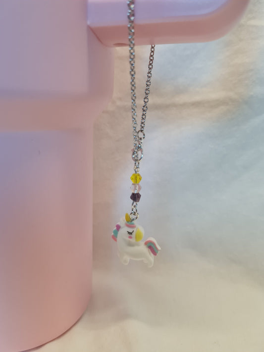 Unicorn Tumbler Charm ~ Stanley Cup Charm ~ Custom Made Charms ~ Cup Charm ~ Cup Handle Charm ~ Cup Accessory