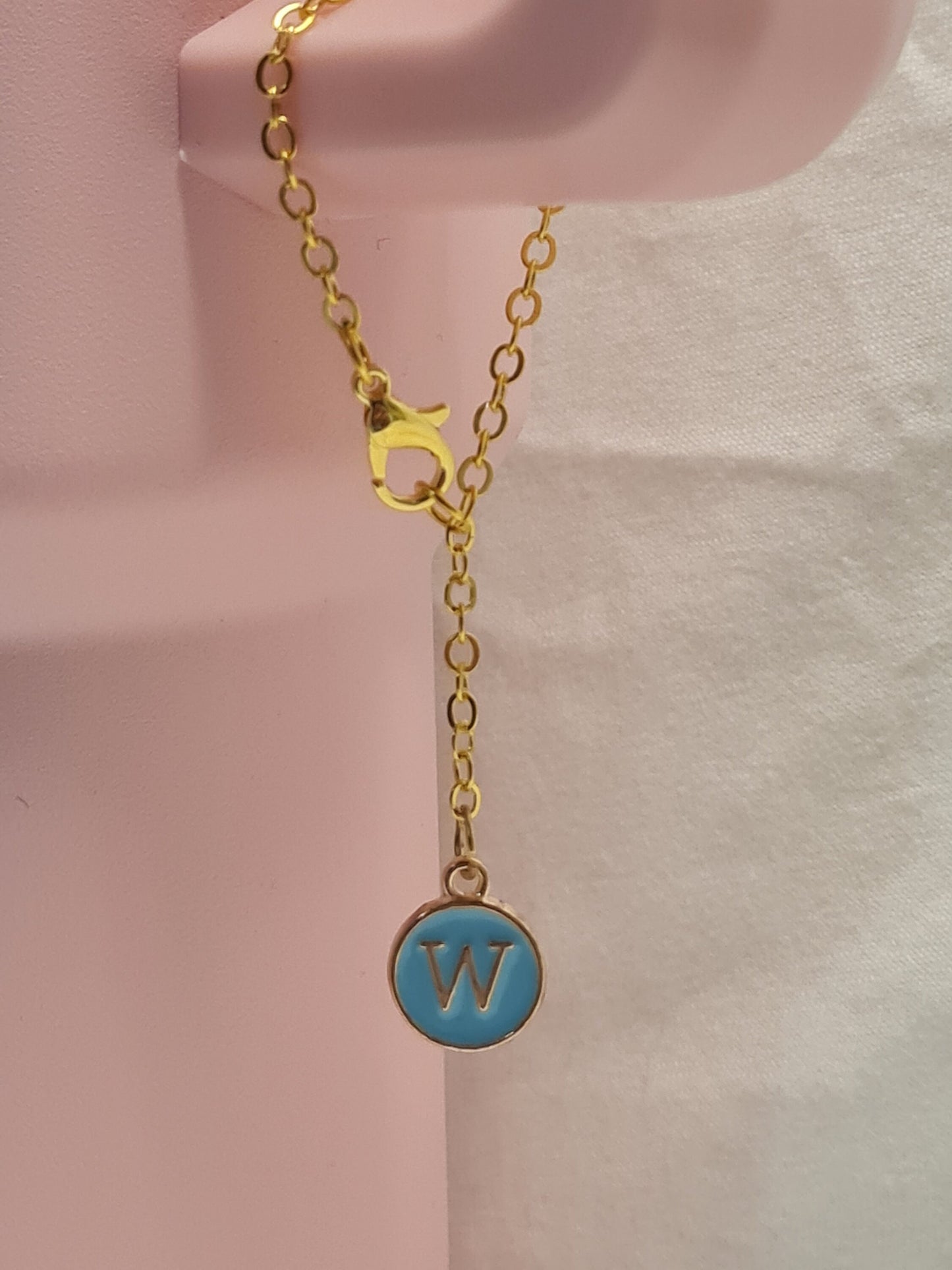 Blue Initial Tumbler Charm ~ Stanley Cup Charm ~ Custom Made Charms ~ Handle Charm ~ Initial Charm ~ Cup Accessory