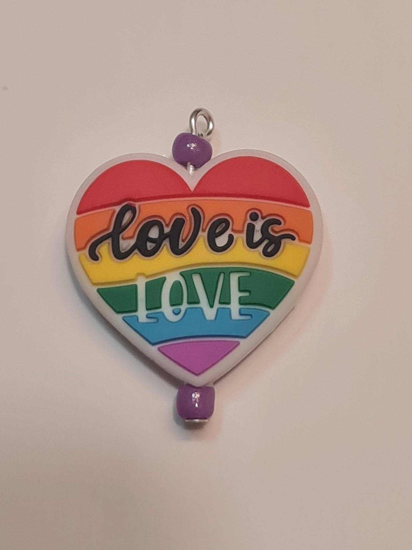 Love Is Love Tumbler Charm ~ Stanley Cup Charm ~ Custom Made Charms ~ Cup Charm ~ Cup Handle Charm ~ Pride Cup Charm ~ LGBTQ Charm