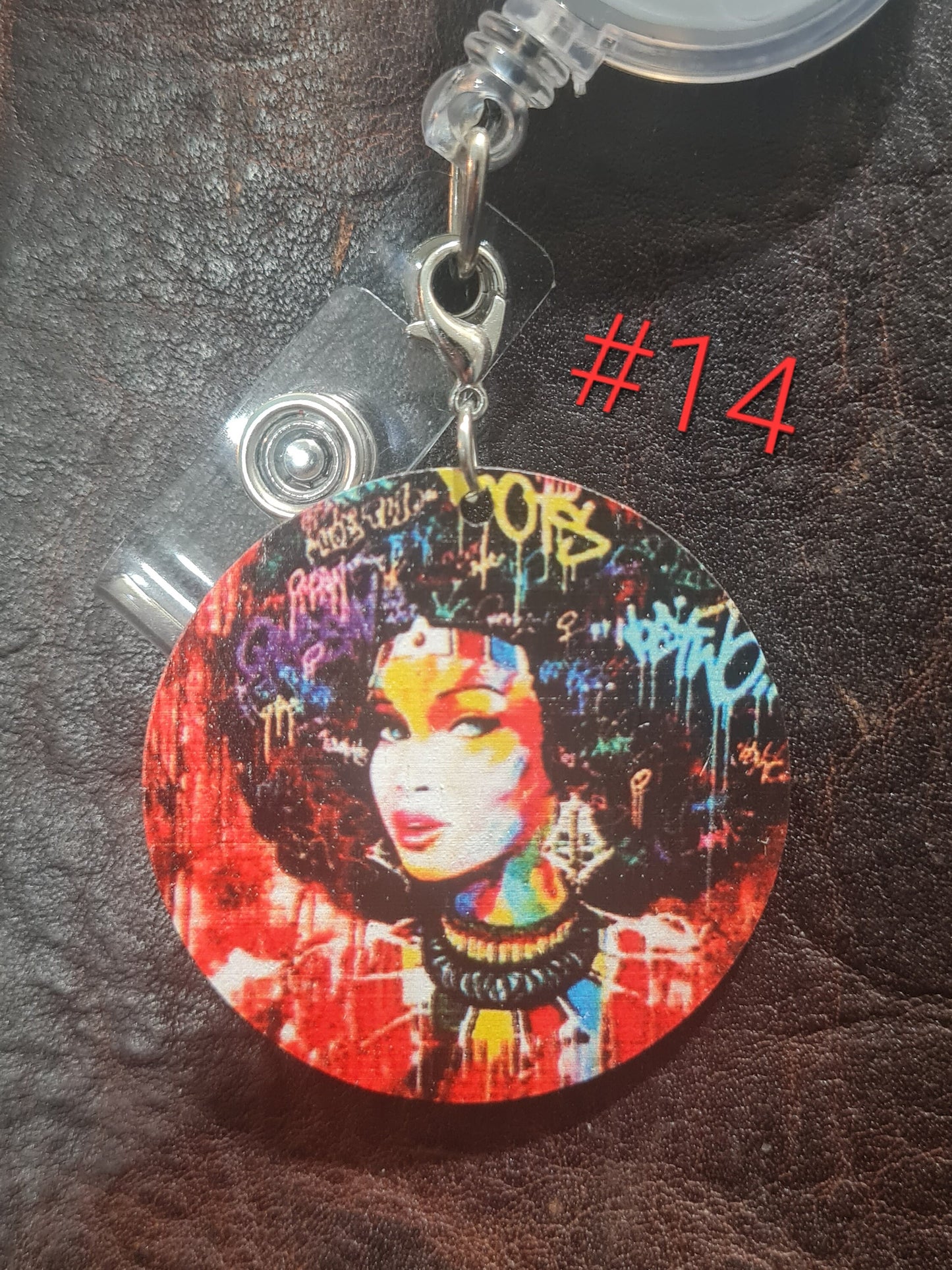 Africa Theme ~ ID Badge Reel Charm ~ Custom Made Charms ~ Black Girl Fly ~ Black History Month ~Melanin~African Badge~Afro Queen~Black Queen