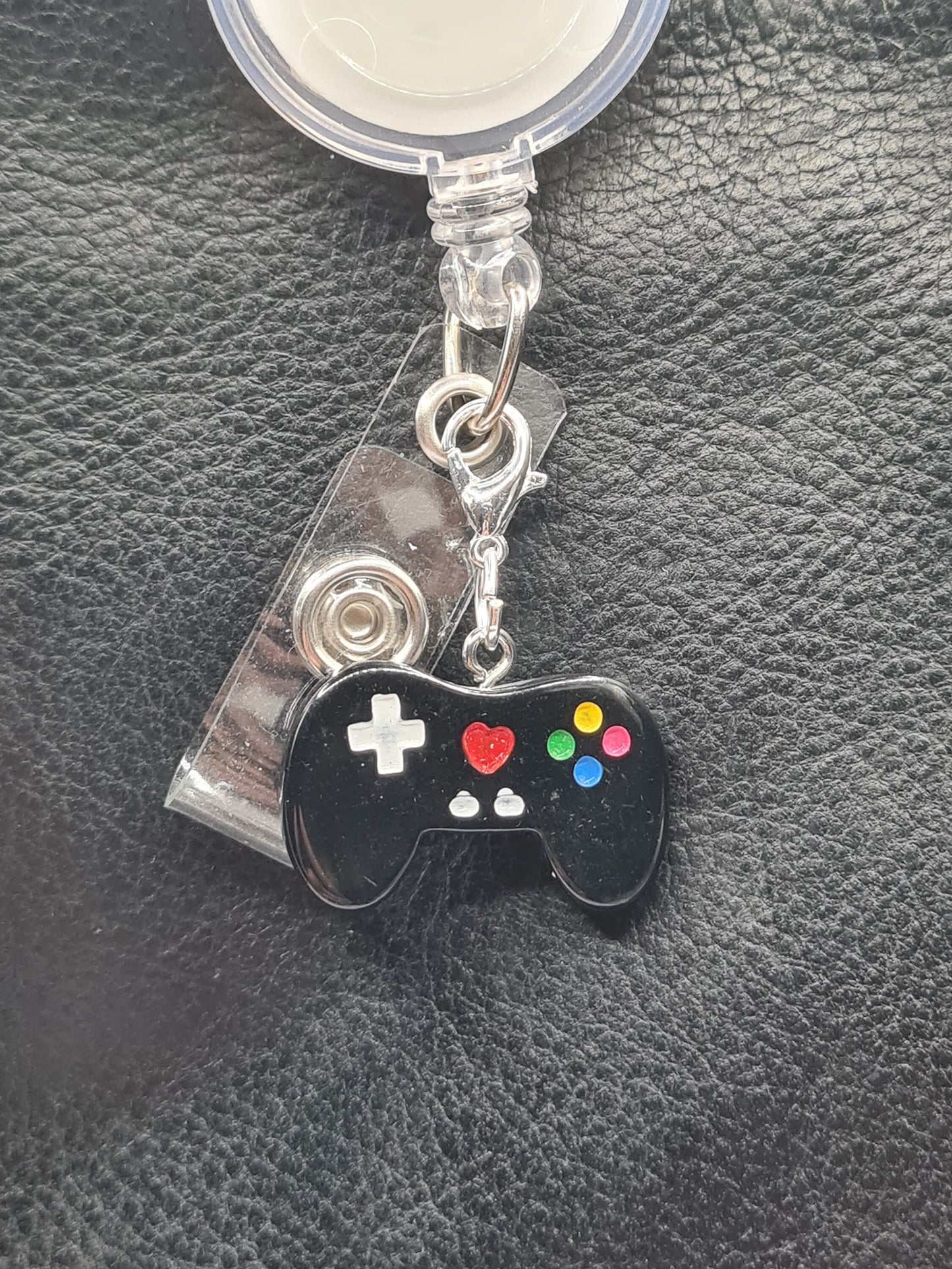 Game Controller ~ ID Badge Reel Charm ~ Custom Made Charms ~ Badge Buddy ~ Badge Accessories ~ Gamer