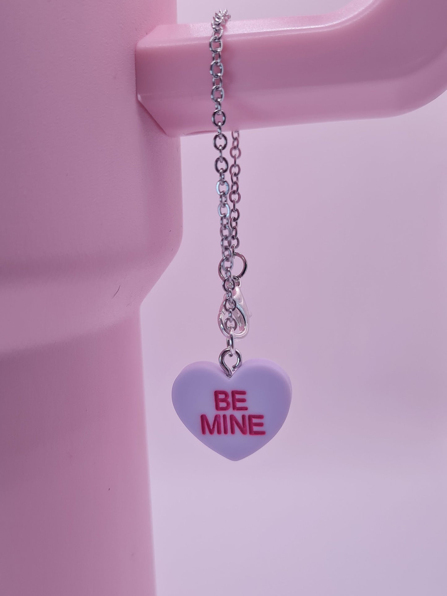 Conversation Hearts ~ Valentine's Day Tumbler Charm ~ Stanley Cup Charm ~ Custom Made Charms ~ Heart Charm ~ Cup Accessory