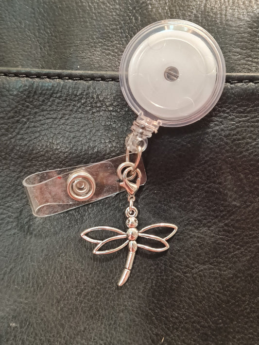 Dragonfly ~ ID Badge Reel Charm ~ Custom Made Charms  ~ Badge Buddy ~ Badge Accessories ~ Dragon Fly ~ Badge Charm