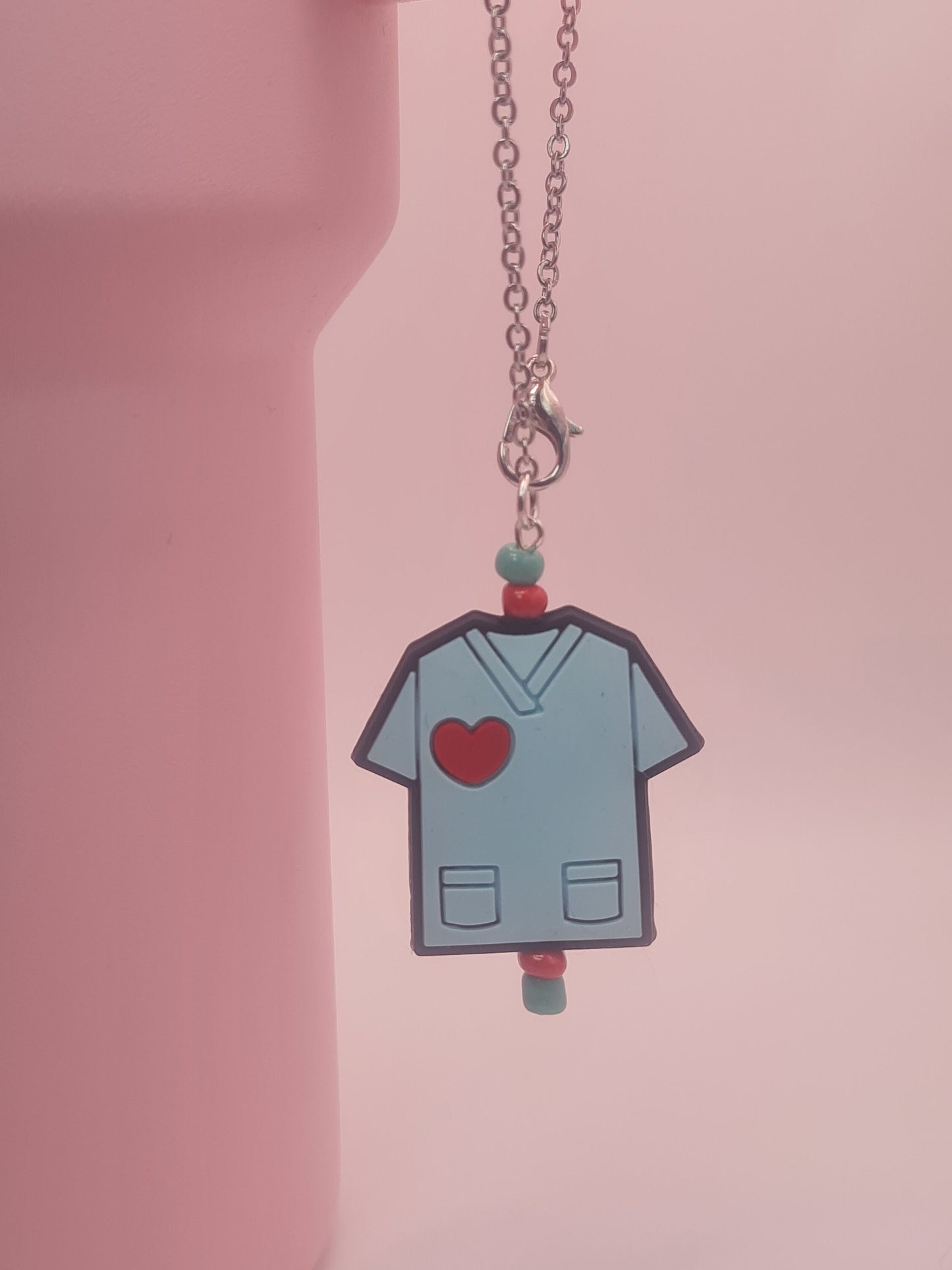 Nurses Scrubs Tumbler Charm ~ Stanley Cup Charm ~ Custom Made Charms ~ Handle Charm ~ Cup Handle Charm ~ Nurse Charm ~ Medical Scrubs