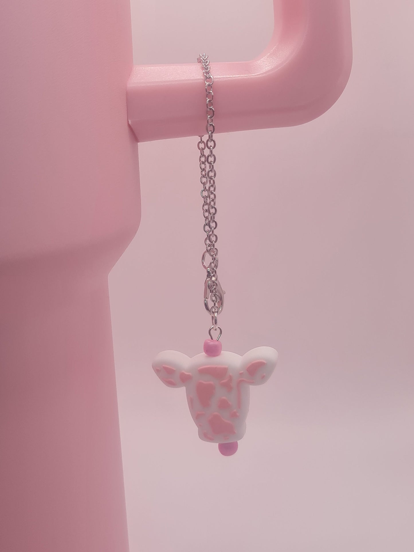Cow Head Tumbler Charm ~ Stanley Cup Charm ~ Custom Made Charms ~ Cup Charm ~ Cup Handle Charm ~ Western ~ Cup Accessory