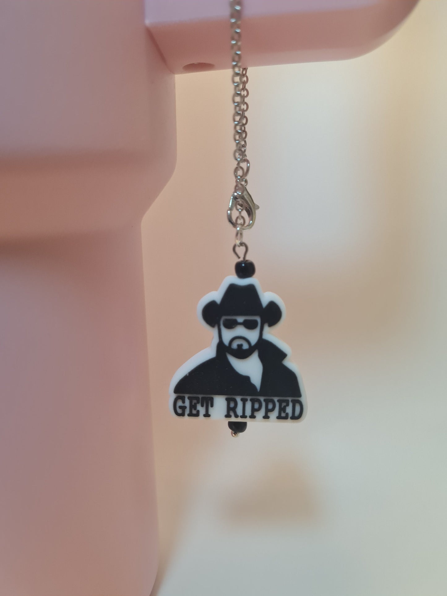 Get Ripped Tumbler Charm ~ Stanley Cup Charm ~ Custom Made Charms ~ Cup Charm ~ Cup Handle Charm ~ Rip ~ Cowboy Cup Charm ~ Cup Accessory