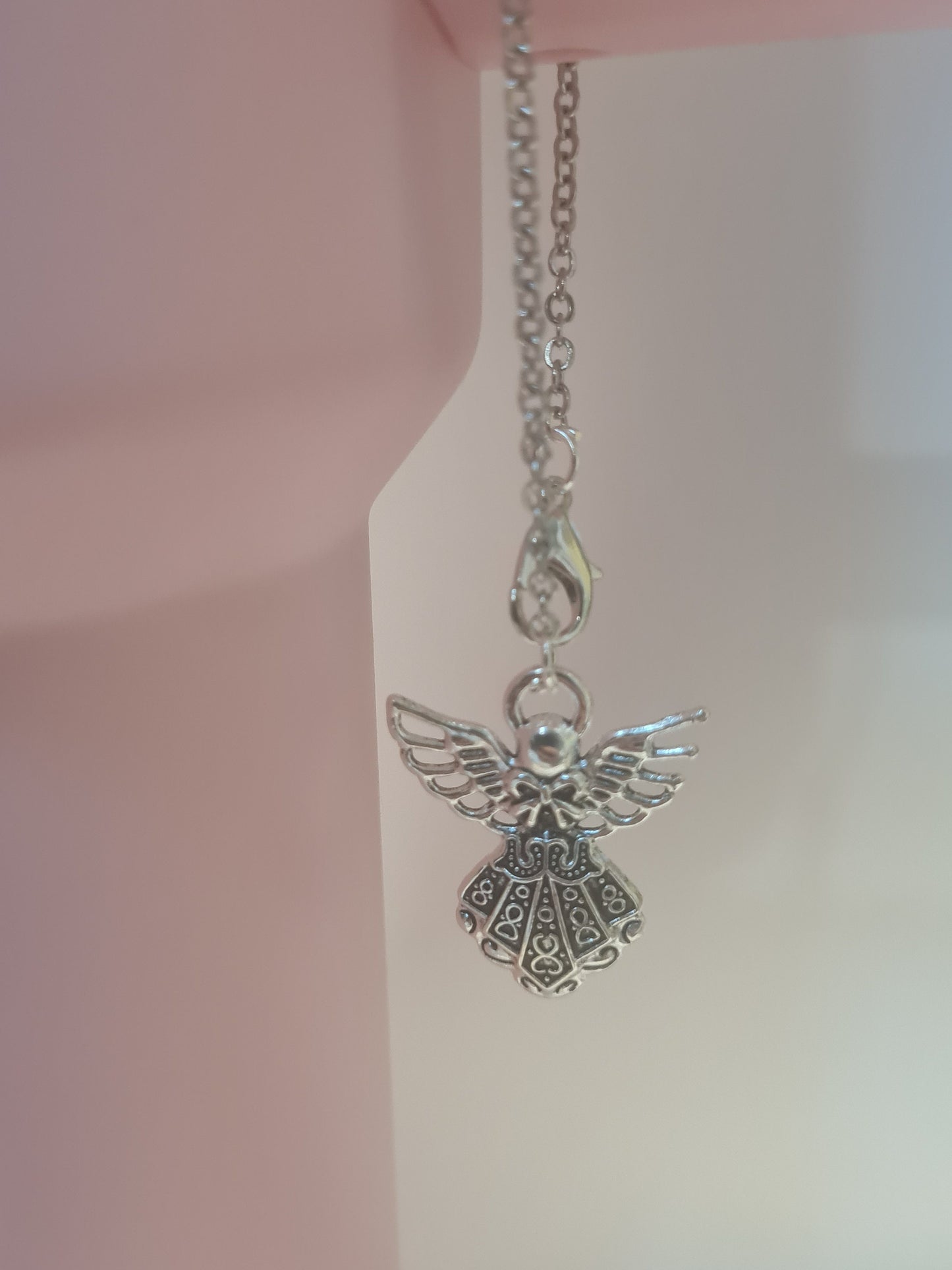 Silver Angel Tumbler Charm ~ Stanley Cup Charm ~ Custom Made Charms ~ Angelic Charm ~ Cup Accessory