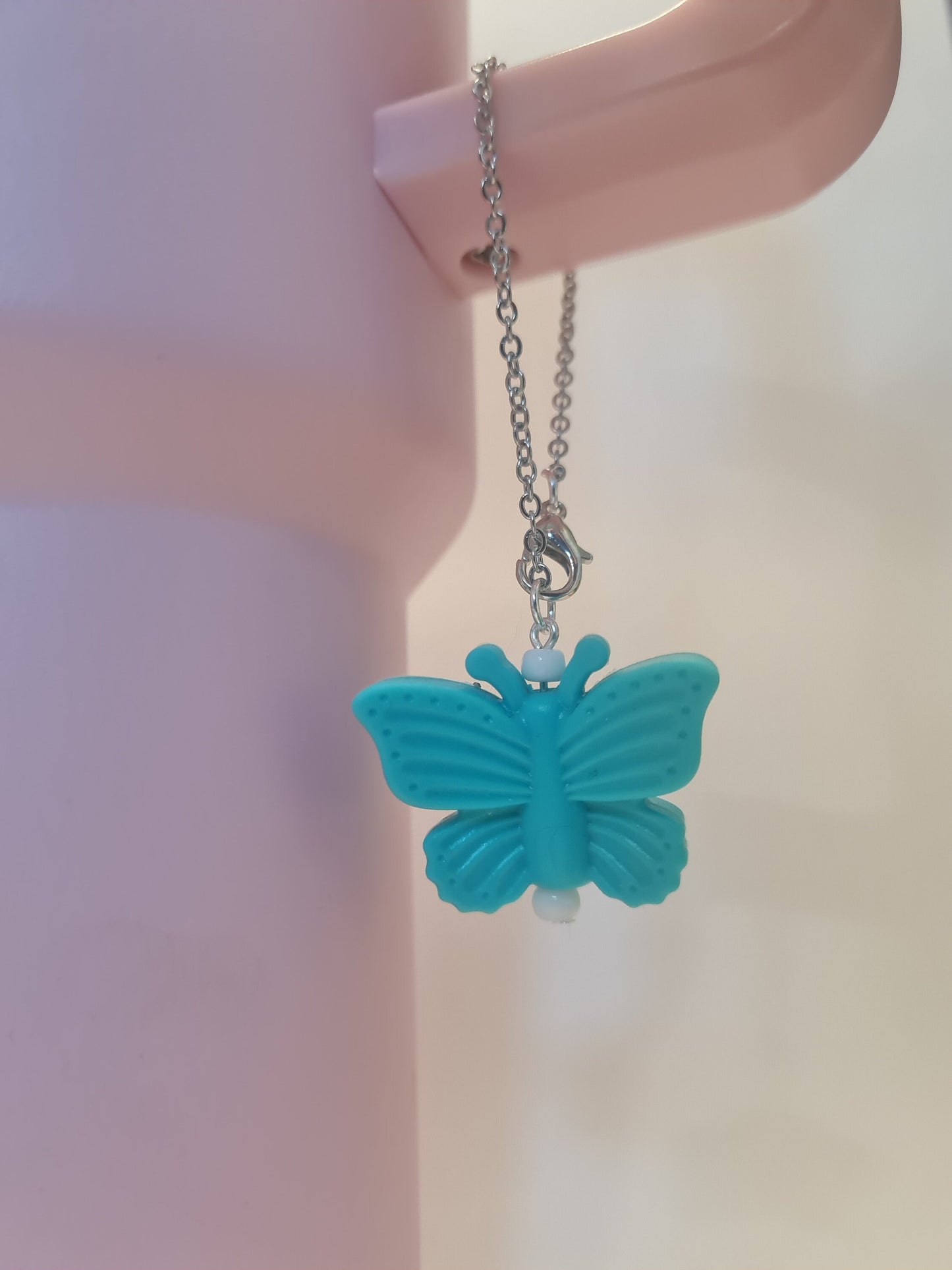 Butterfly Tumbler Charm ~ Stanley Cup Charm ~ Custom Made Charms ~ Cup Charm ~ Cup Handle Charm ~ Butterflies ~ Cup Accessory