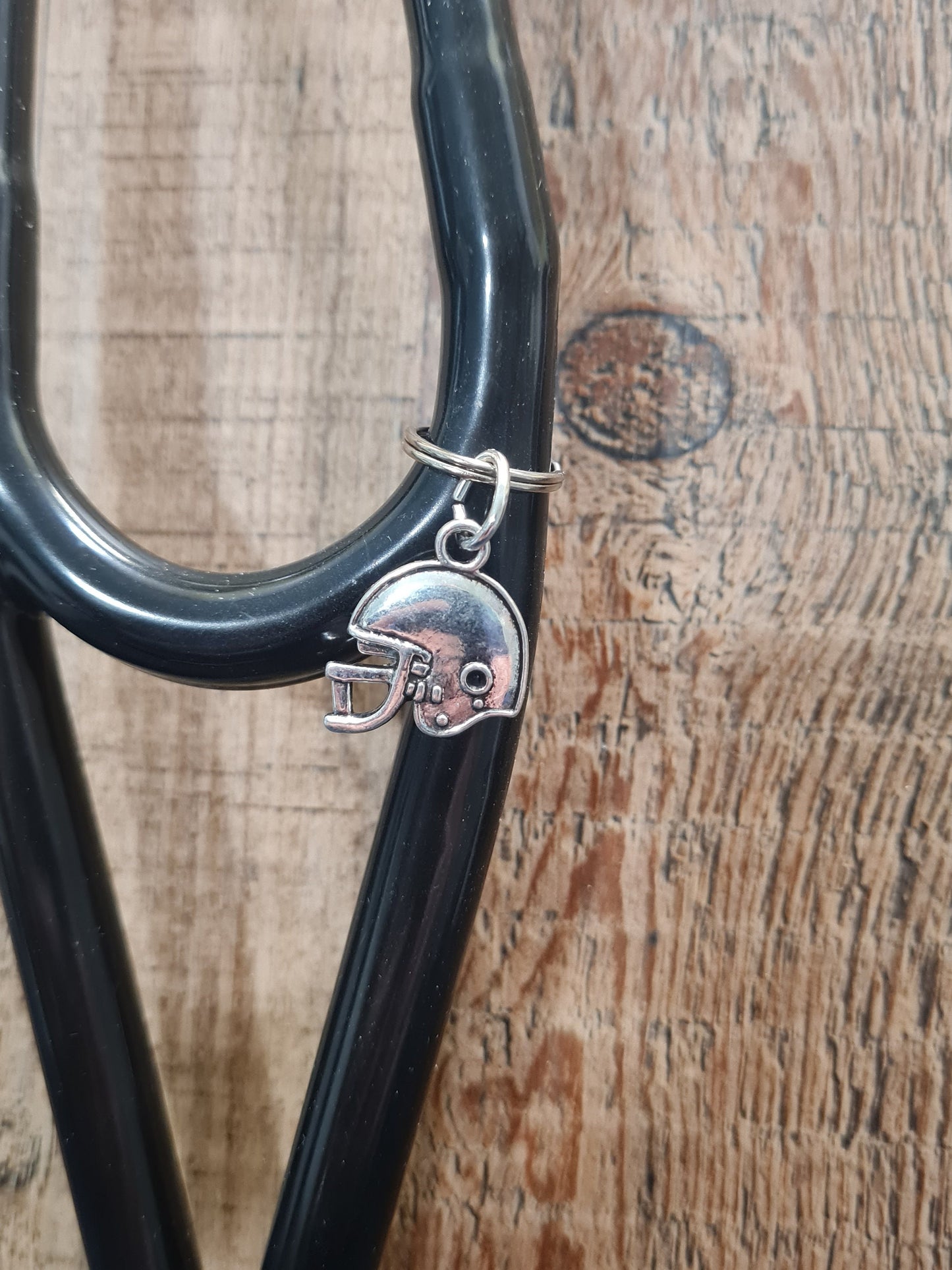 Football ~ Stethoscope Charm ~ RN Charm ~ Medical Stethoscope Charm ~ Football Helmet ~ Physician Charm ~ Stethoscope Tag ~ OT ~ RT ~ Helmet