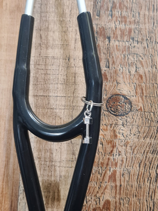Hand Weight ~ Stethoscope Charm ~ RN Charm ~ Medical Stethoscope Charm ~ Physician Charm ~ Stethoscope Tag ~ OT ~ PT ~ Weight