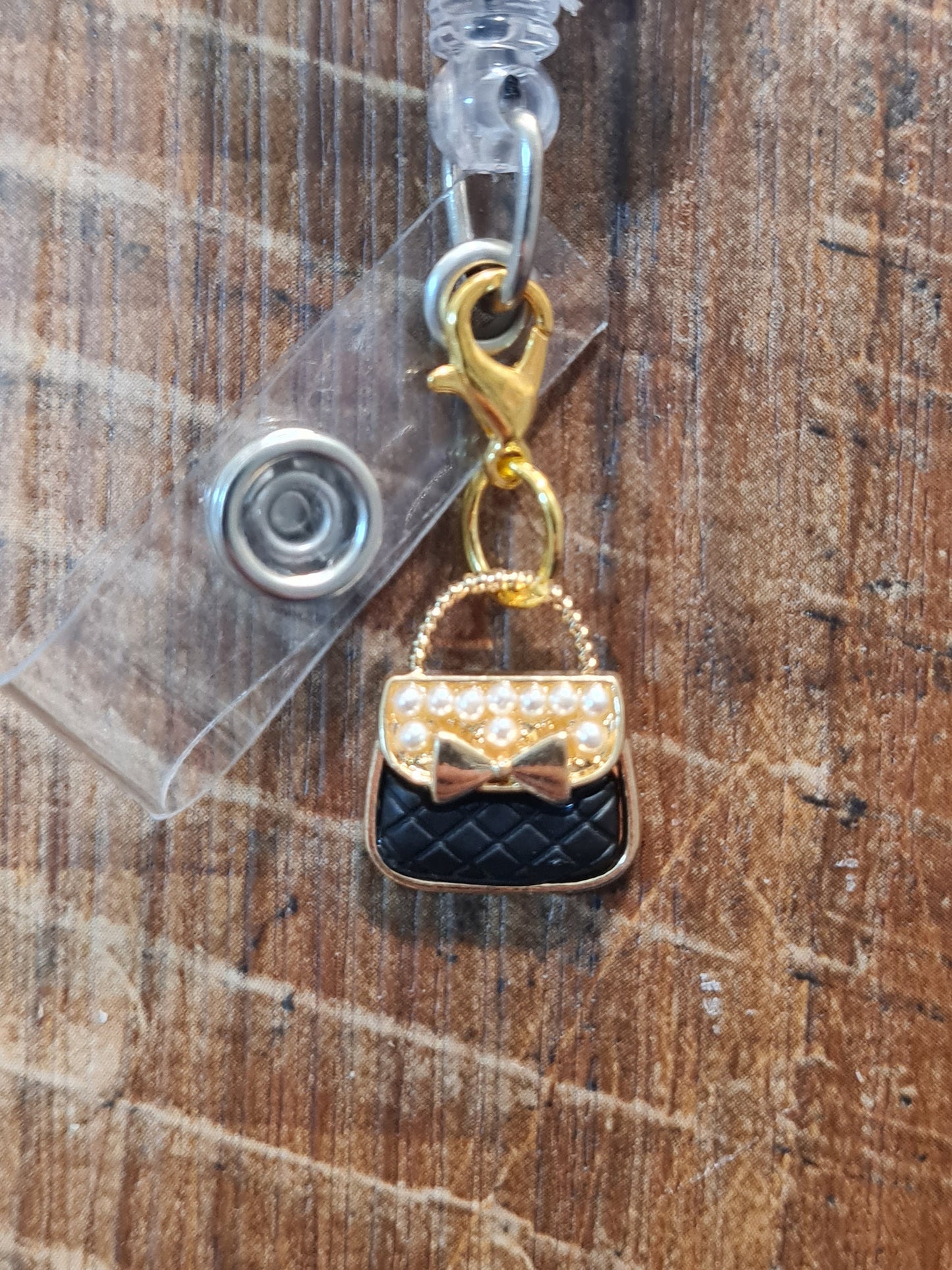 "Secure the Bag" Purse ID Badge Charm - Chic Handbag Flair for Professionals - Stylish Work Bestie Gift and Fashionista Scrub Accessory
