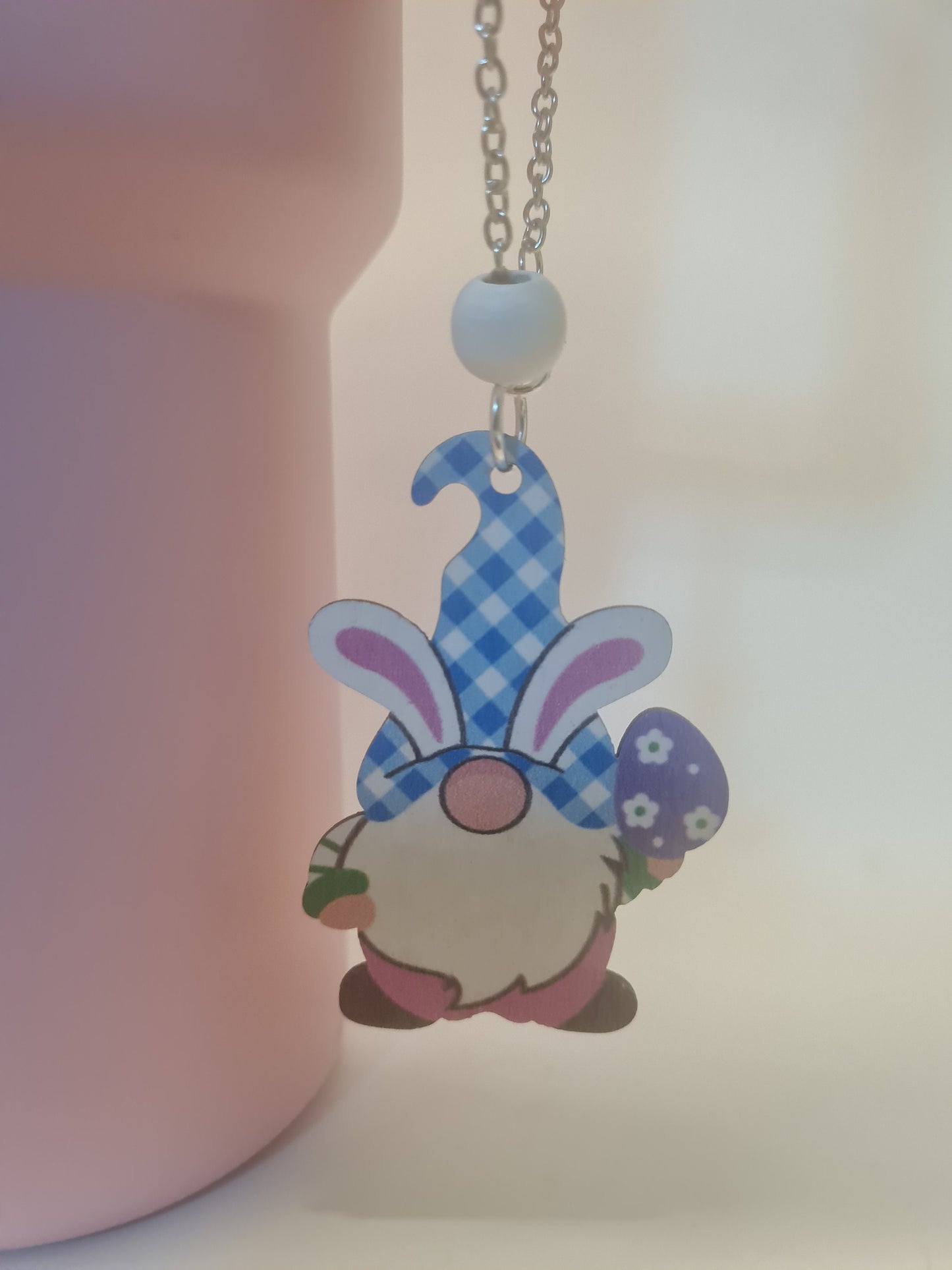 Easter Gnome Tumbler Charm ~ Stanley Cup Charm ~ Custom Made Charms ~ Easter Charm ~ Cup Charm ~ Cup Handle Charm ~ Easter Cup Charm ~ Gnome