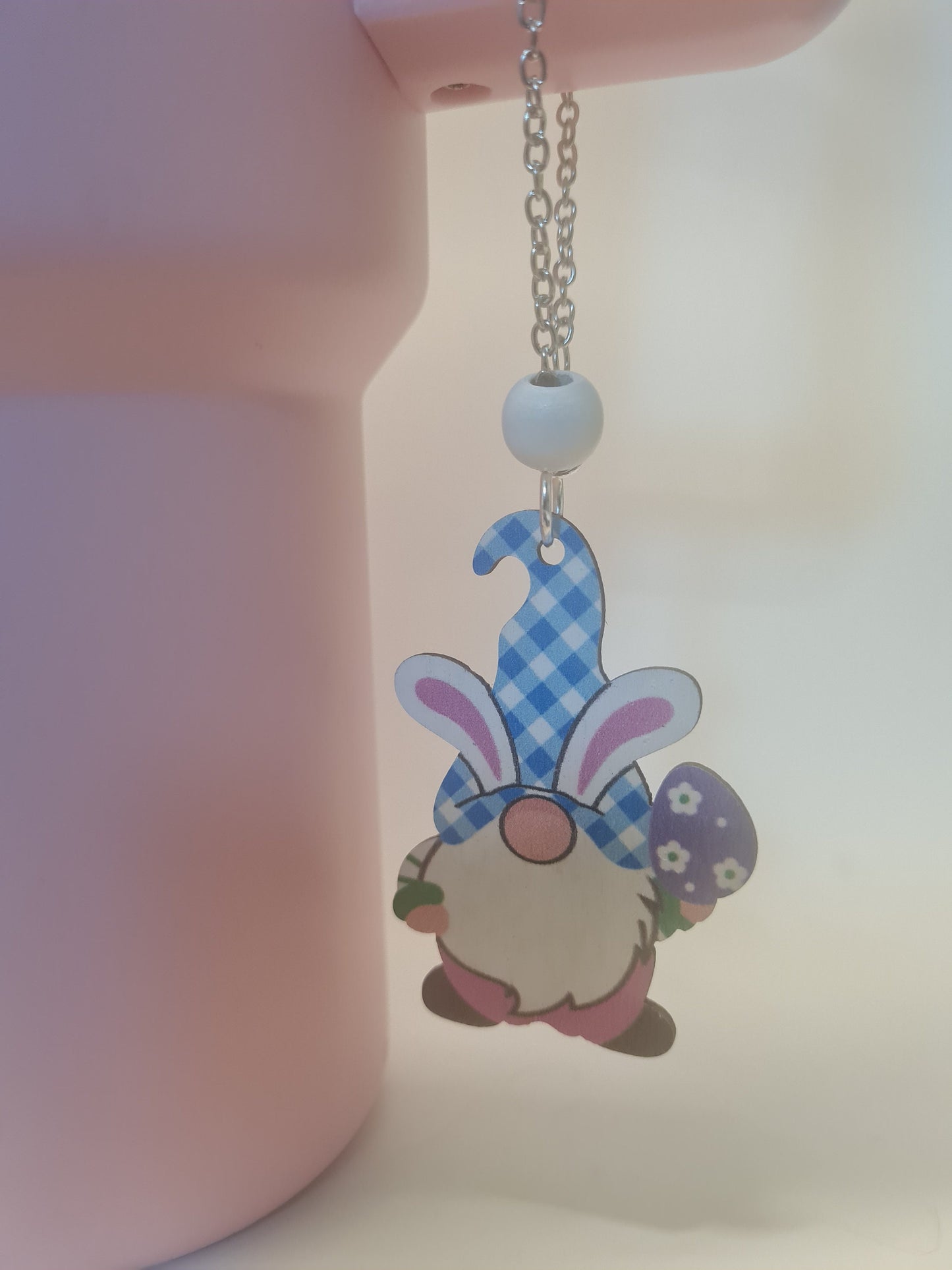 Easter Gnome Tumbler Charm ~ Stanley Cup Charm ~ Custom Made Charms ~ Easter Charm ~ Cup Charm ~ Cup Handle Charm ~ Easter Cup Charm ~ Gnome