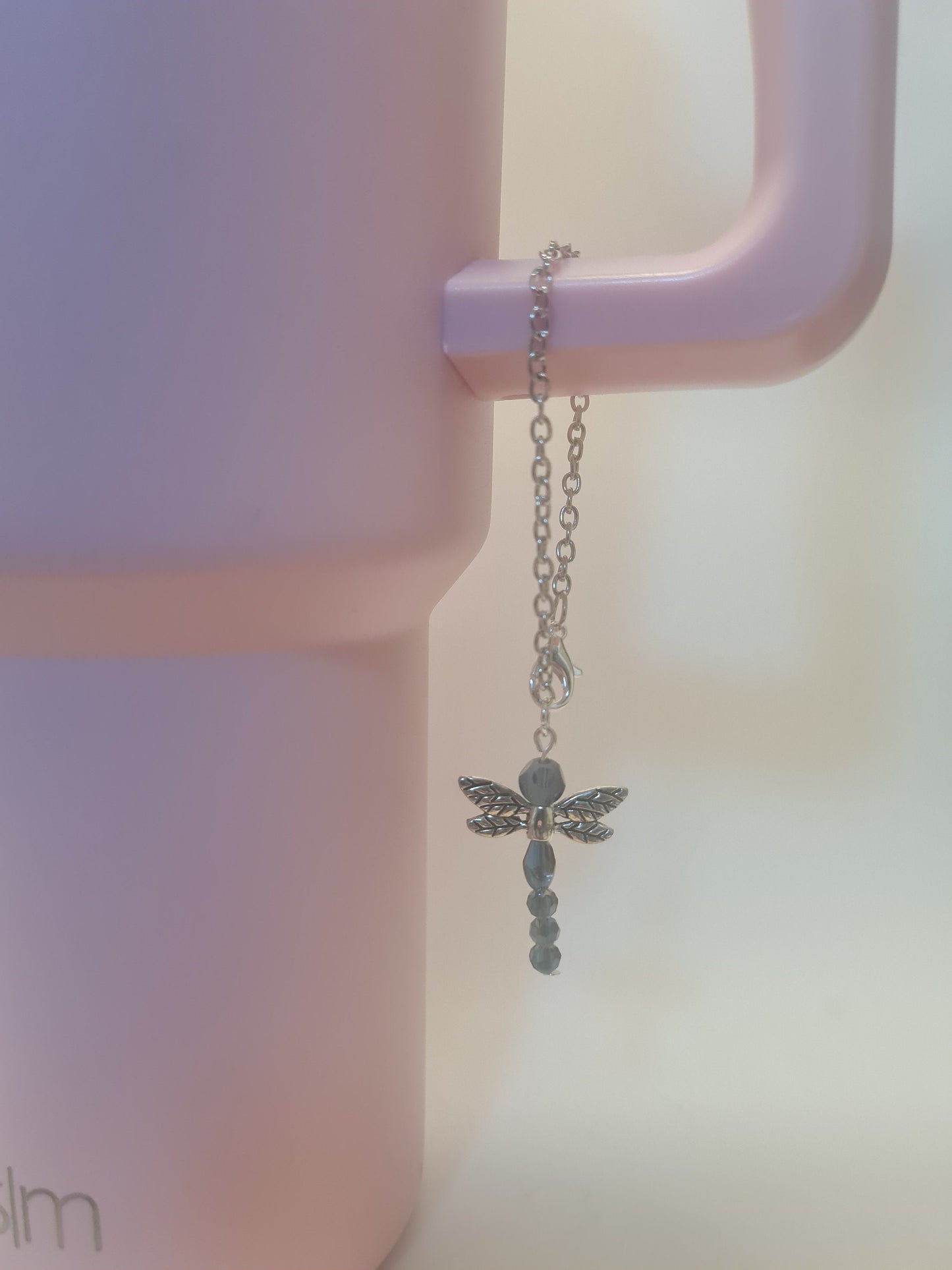 Dragonfly Tumbler Charm ~ Stanley Cup Charm ~ Custom Made Charms ~ Cup Charm ~ Cup Handle Charm ~ Cup Accessory
