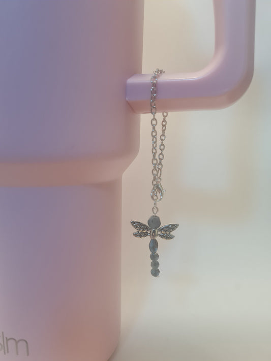 Dragonfly Tumbler Charm ~ Stanley Cup Charm ~ Custom Made Charms ~ Cup Charm ~ Cup Handle Charm ~ Cup Accessory