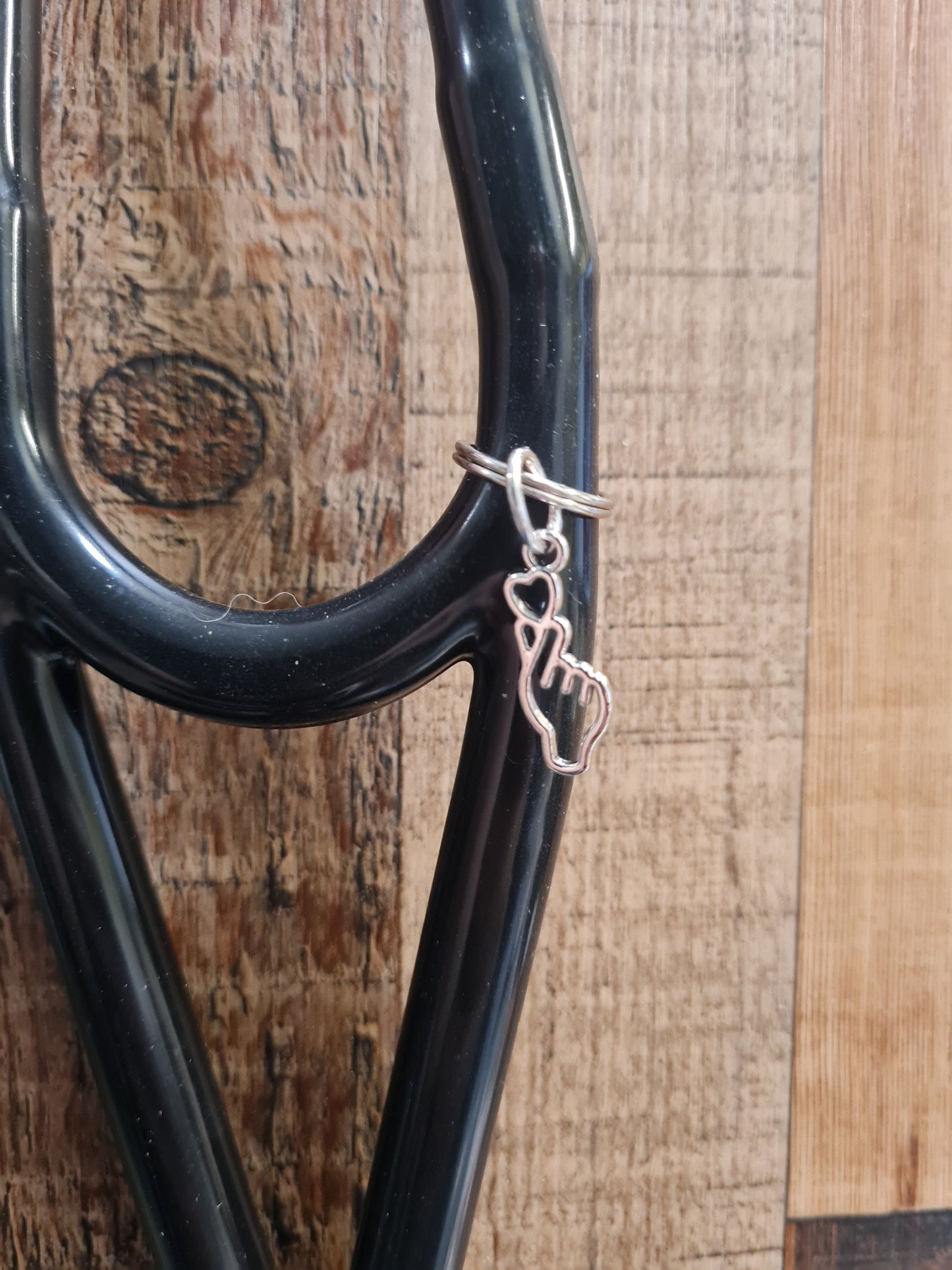 Finger Heart ~ Stethoscope Charm ~ RN Charm ~ Medical Stethoscope Charm ~ Physician Charm ~ Stethoscope Tag ~ OT ~ PT ~ Korean Finger Heart
