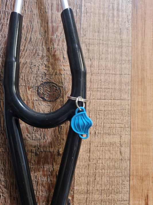 Surgical Mask ~ Stethoscope Charm ~  RN Charm ~ Medical Stethoscope Charm ~ Scrub Mask ~ Physician Charm ~ Stethoscope Tag ~ OT ~ RT ~ Covid