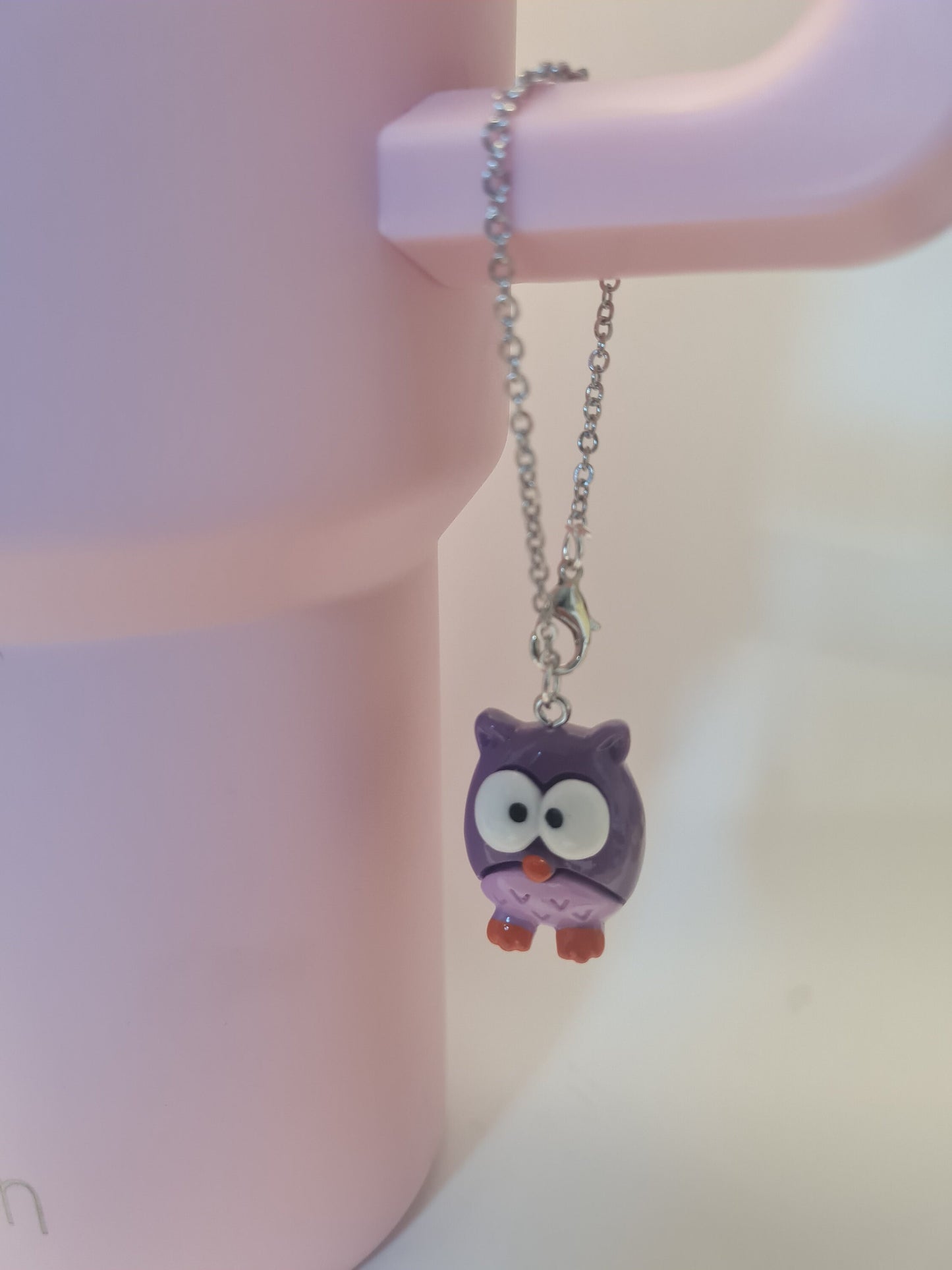 Owl Tumbler Charm ~ Stanley Cup Charm ~ Custom Made Charms ~ Cup Charm ~ Cup Handle Charm ~ Cup Accessory