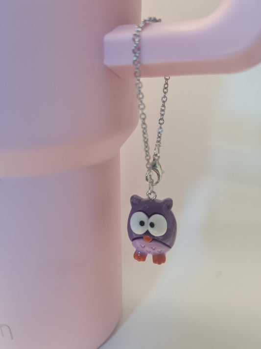 Owl Tumbler Charm ~ Stanley Cup Charm ~ Custom Made Charms ~ Cup Charm ~ Cup Handle Charm ~ Cup Accessory