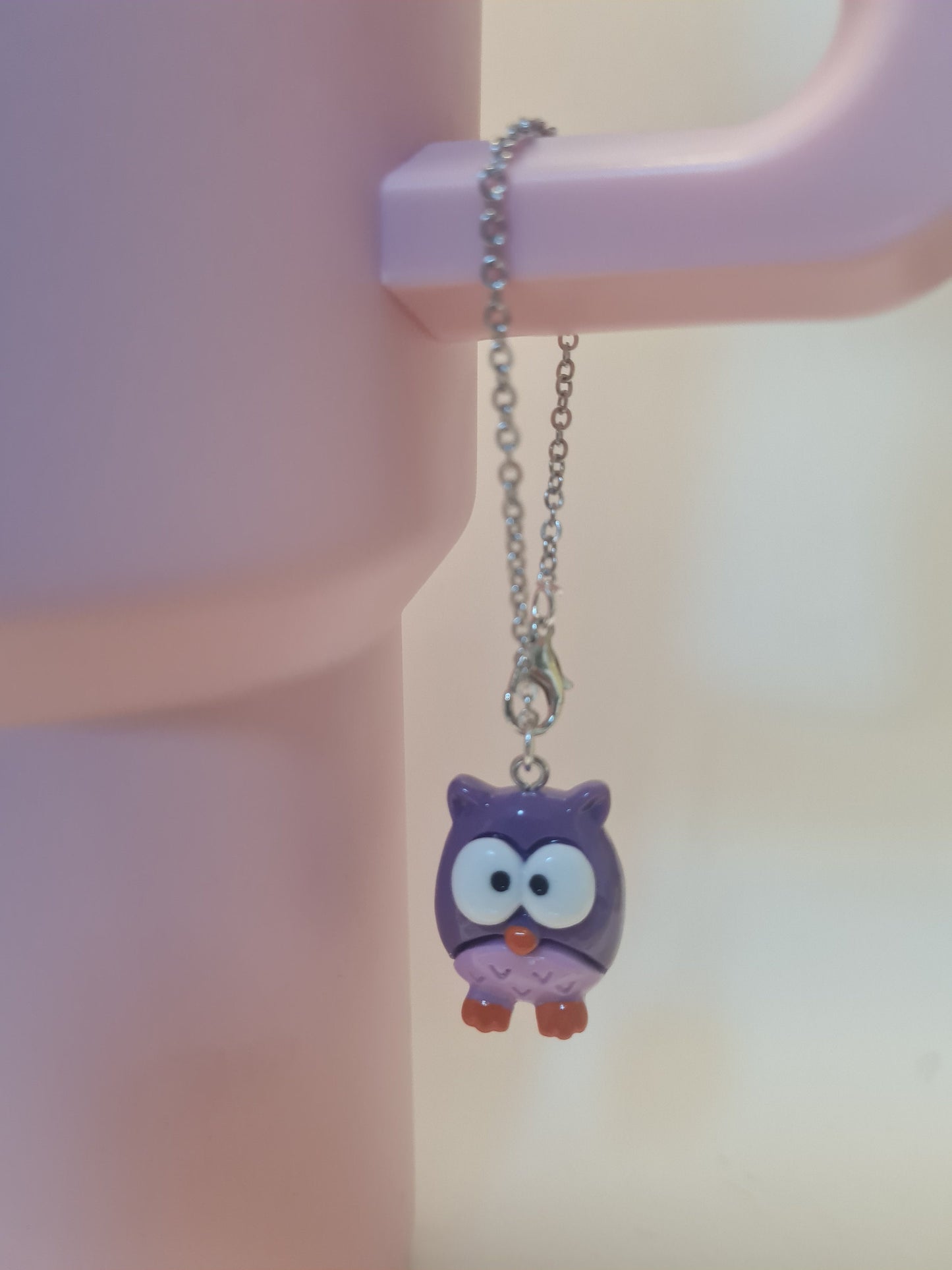 Owl Tumbler Charm ~ Stanley Cup Charm ~ Custom Made Charms ~ Cup Charm ~ Cup Handle Charm ~ Cup Accessory