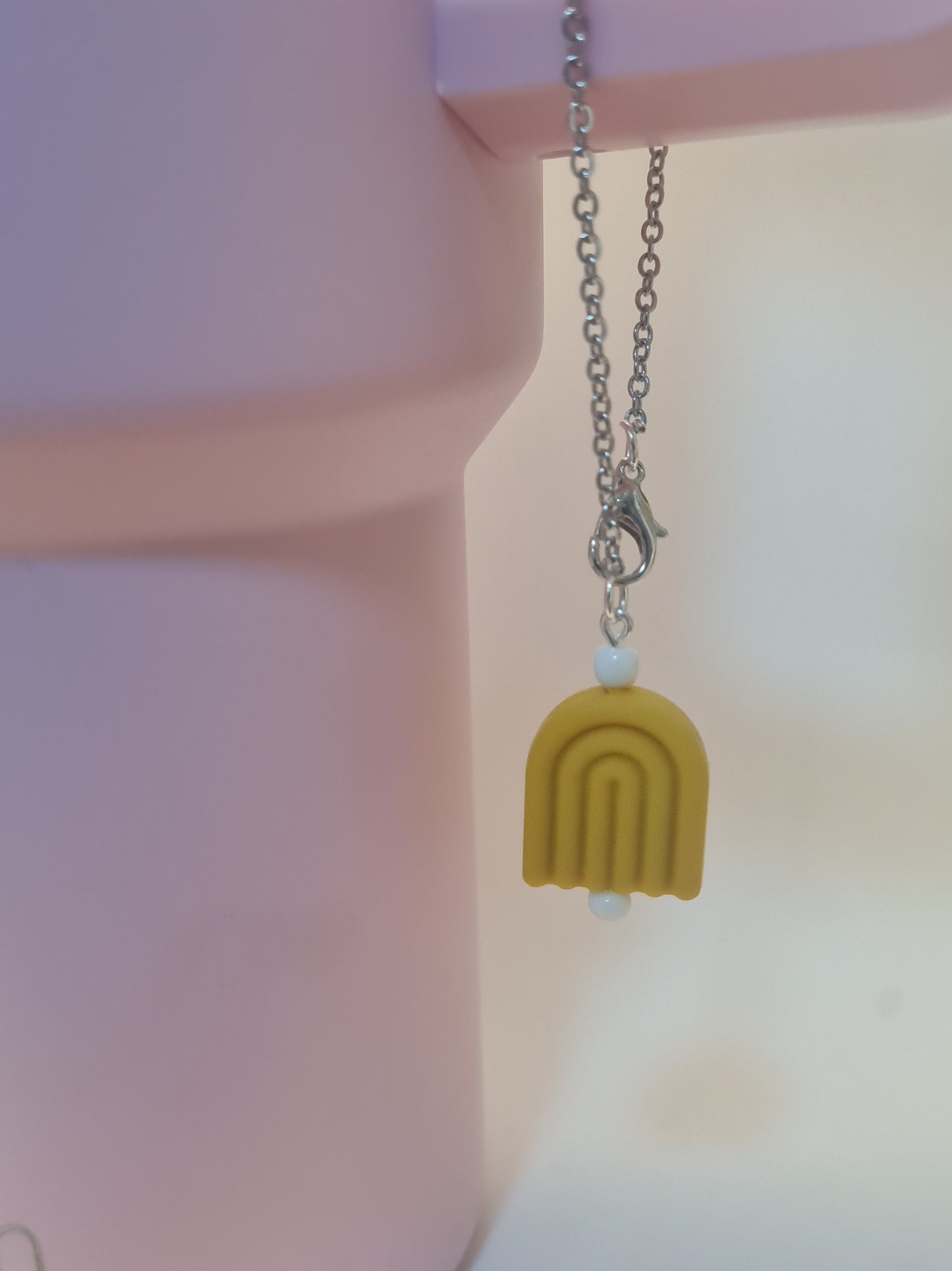 Rainbow Tumbler Charm ~ Stanley Cup Charm ~ Custom Made Charms ~ Cup Charm ~ Cup Handle Charm  ~ Cup Accessory