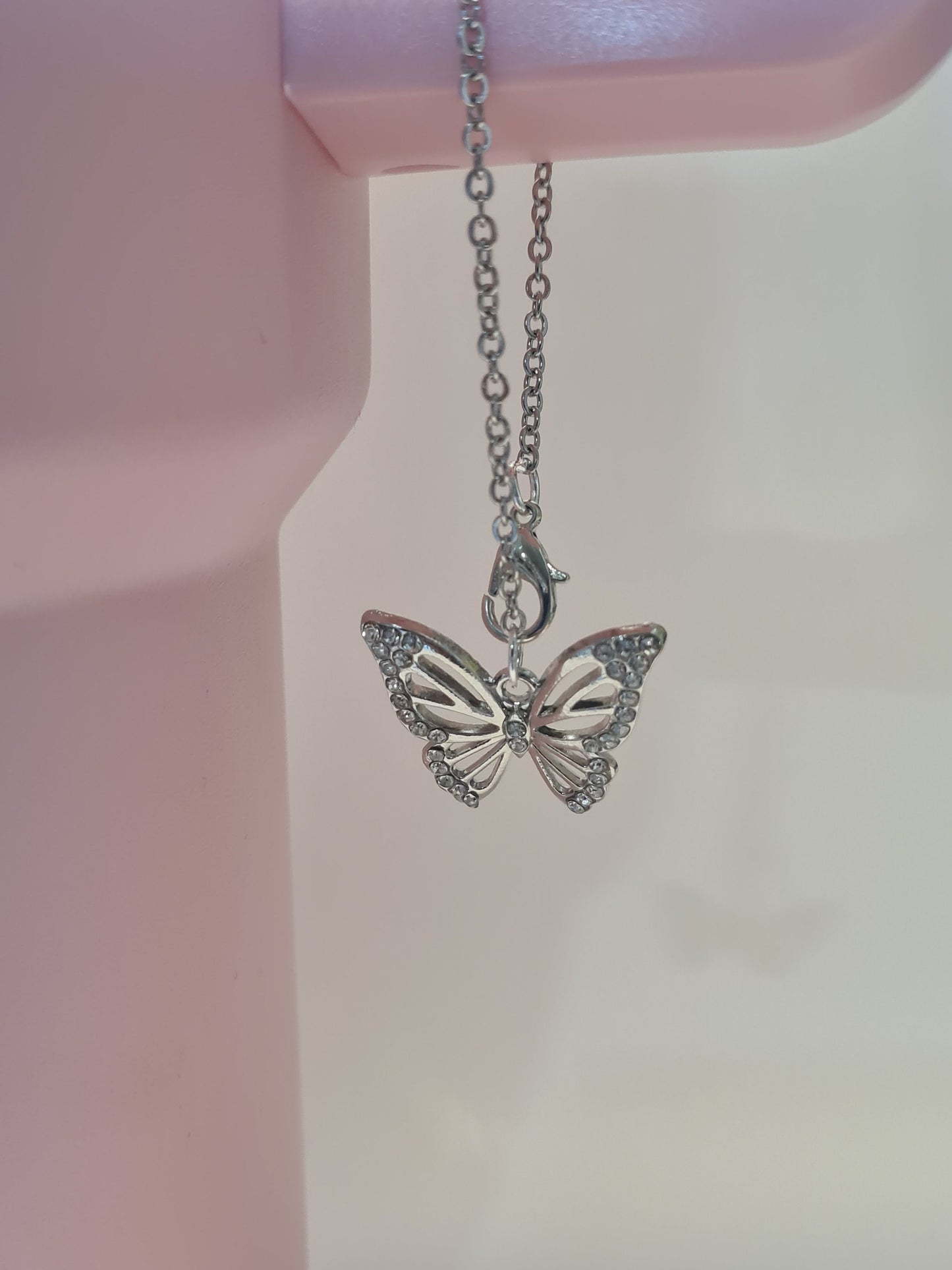 Sparkly Butterfly Tumbler Charm ~ Stanley Cup Charm ~ Custom Made Charms ~ Cup Charm ~ Cup Handle Charm ~ Butterflies ~ Cup Accessory