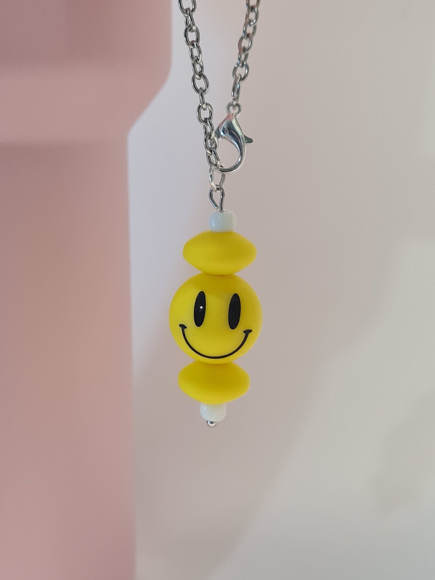 Smiley Face Tumbler Charm ~ Stanley Cup Charm ~ Custom Made Charms ~ Cup Accessory ~ Smile ~ Cup Charm